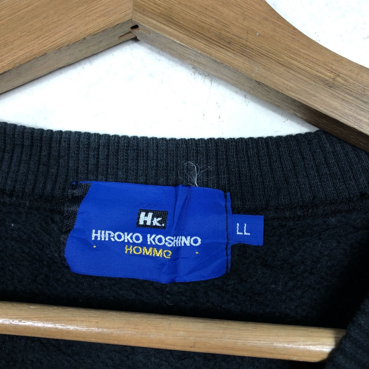 Hiroko Koshino Homme 📌Vintage Sweatshirt Hiroko Koshino Homme Big Logo Spell Out Size US L / EU 52-54 / 3 - 16 Thumbnail