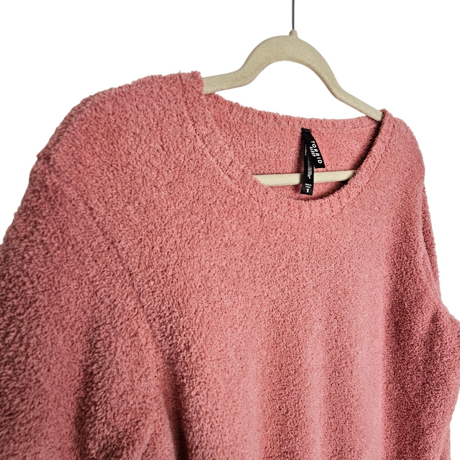 Torrid Torrid Sleep Womens 2Pc Pajama Set 1X Pink Plush Comfy Cozy Size 32" / US 10 / IT 46 - 5 Thumbnail
