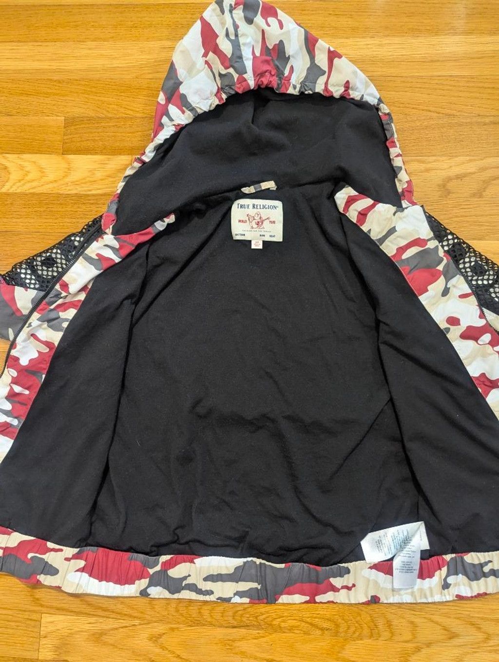 True Religion True Religion Camo + Mesh Red Windbreaker Jacket Small Size S / US 4 / IT 40 - 7 Thumbnail