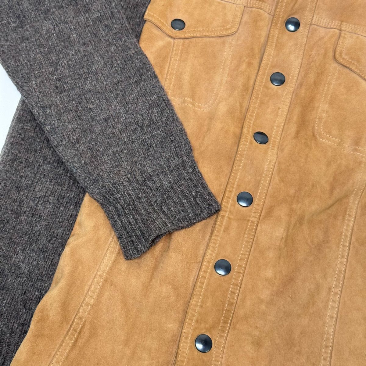 Maison Margiela MAISON MARTIN MARGIELA AW04 'ARTISANAL'WOOL SUEDE SWEATER Size US M / EU 48-50 / 2 - 4 Thumbnail