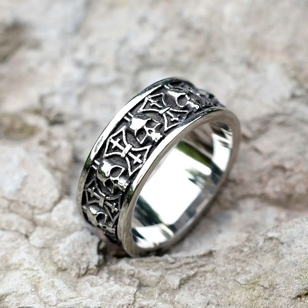 Jewelry Skull Ring Streetwear Jewelry Fashion Gift Size ONE SIZE - 1 Thumbnail