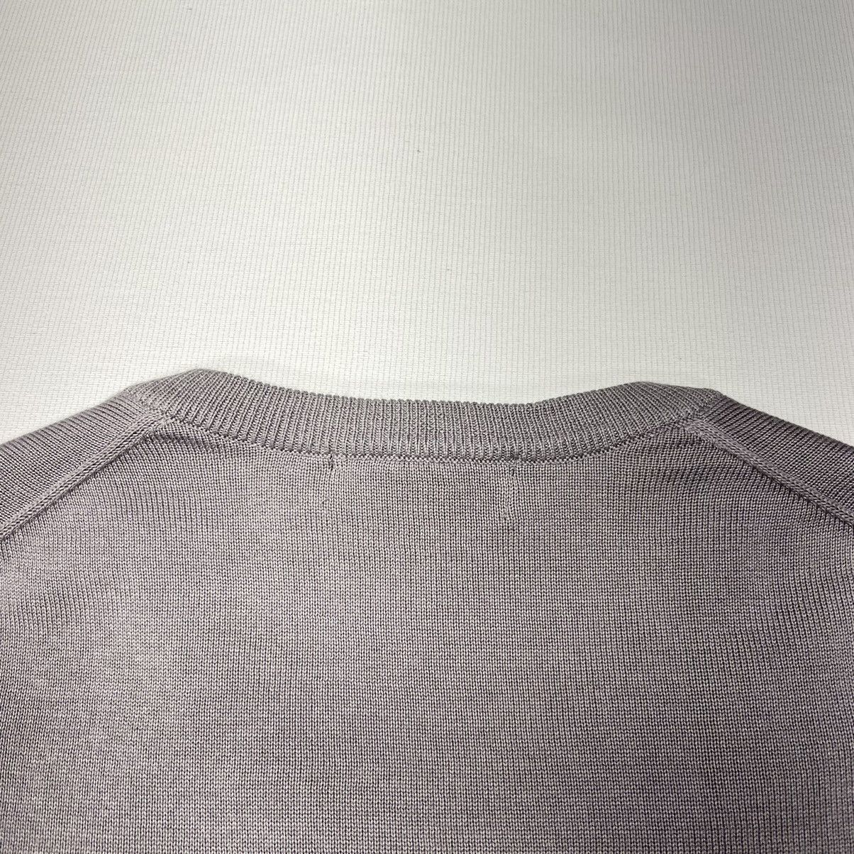 Brooks Brothers Brooks Brothers Sweater Grey V-Neck Pullover Supima Cotton Size US M / EU 48-50 / 2 - 12 Thumbnail