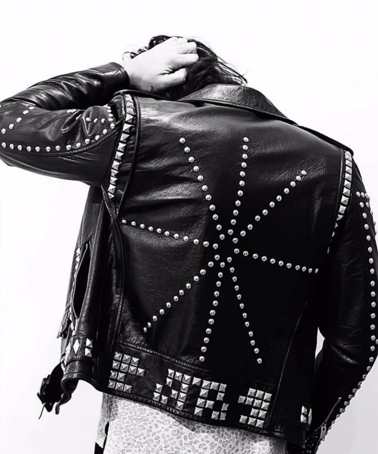 Saint Laurent Paris Saint Laurent Paris FW16 Studded Sz46 Size US S / EU 44-46 / 1 - 1 Thumbnail