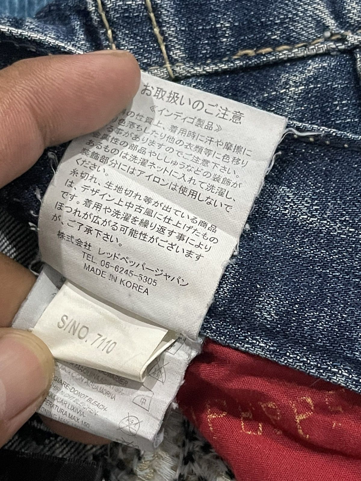 Japanese Brand VINTAGE RED PEPPER JAPAN&CO EMBROIDERY LOGO DENIM JEANS Size US 34 / EU 50 - 16 Thumbnail