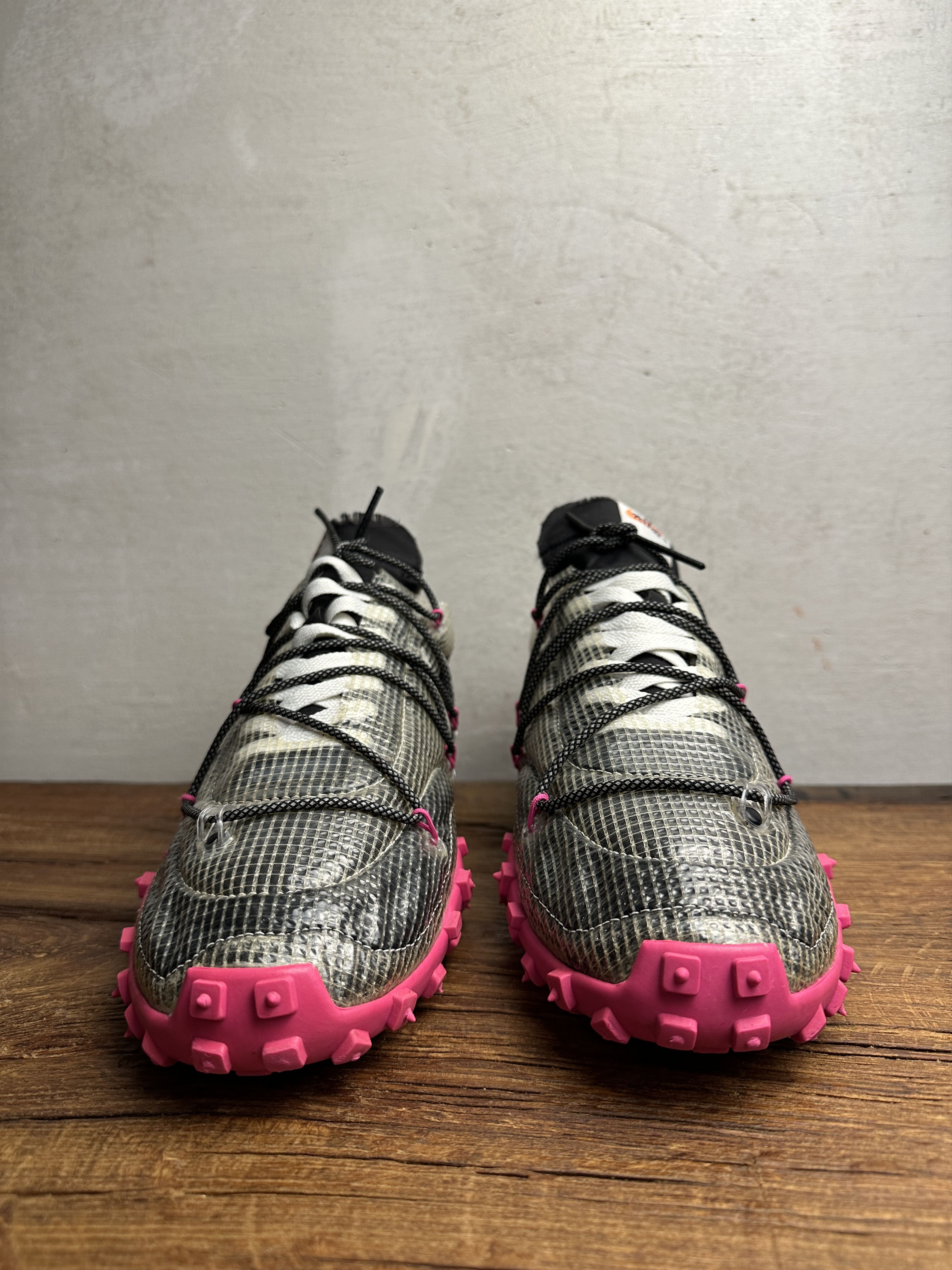 Off-White Off-White x Nike Waffle Racer Fuchsia Sneakers Size US 12 / EU 45 - 5 Thumbnail