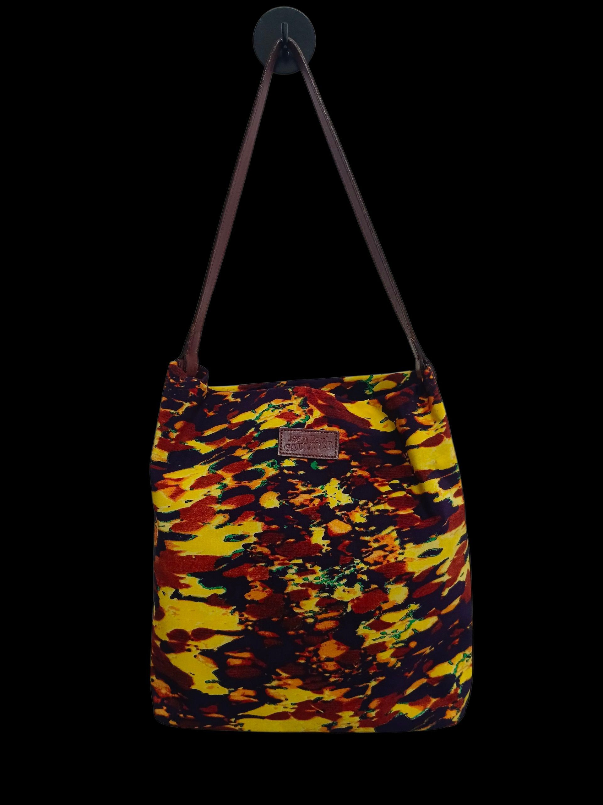 Jean Paul Gaultier Vintage JPG Abstract Pattern Canvas Tote Bag Handbag Size ONE SIZE - 1 Thumbnail