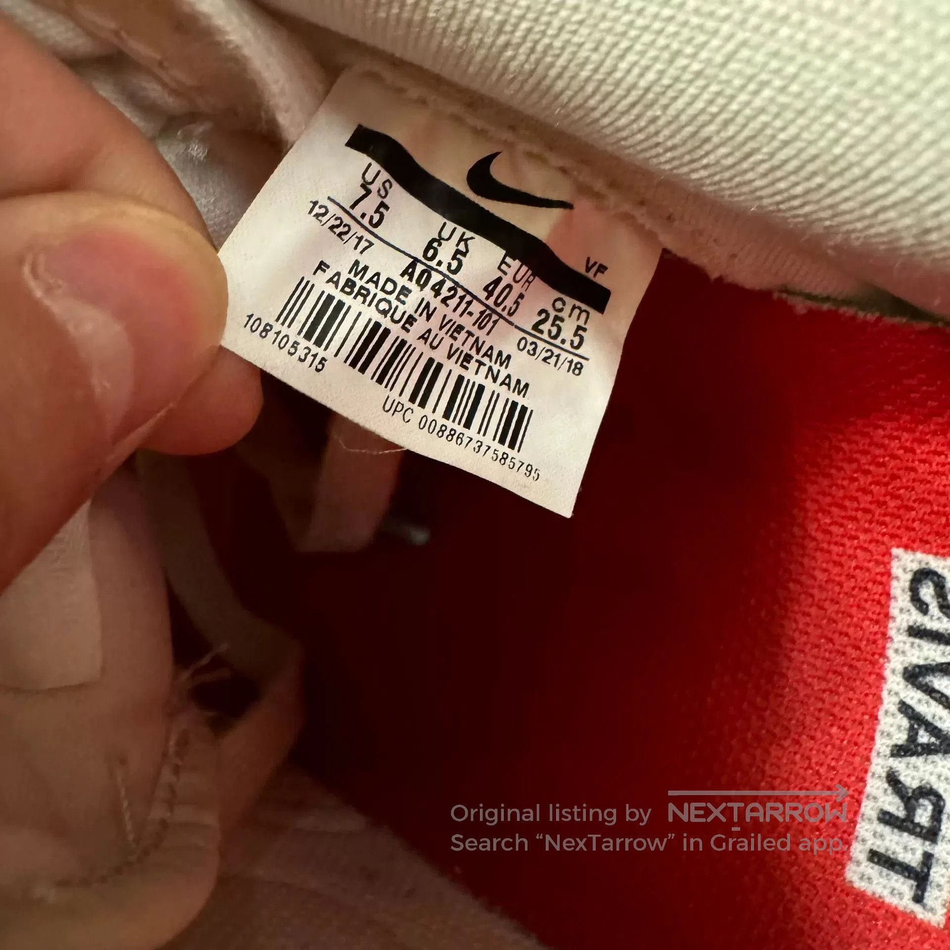Travis Scott nike air force 1 travis scott low top. Size US 7.5 / EU 40-41 - 7 Thumbnail