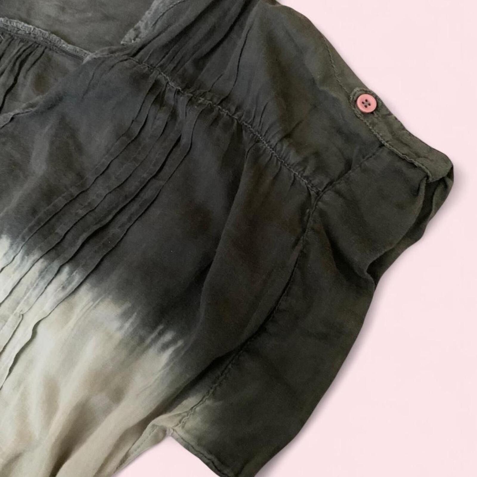 Other Pleated and embroidered whimsy top, with an ombré dye finish Size M / US 6-8 / IT 42-44 - 4 Thumbnail