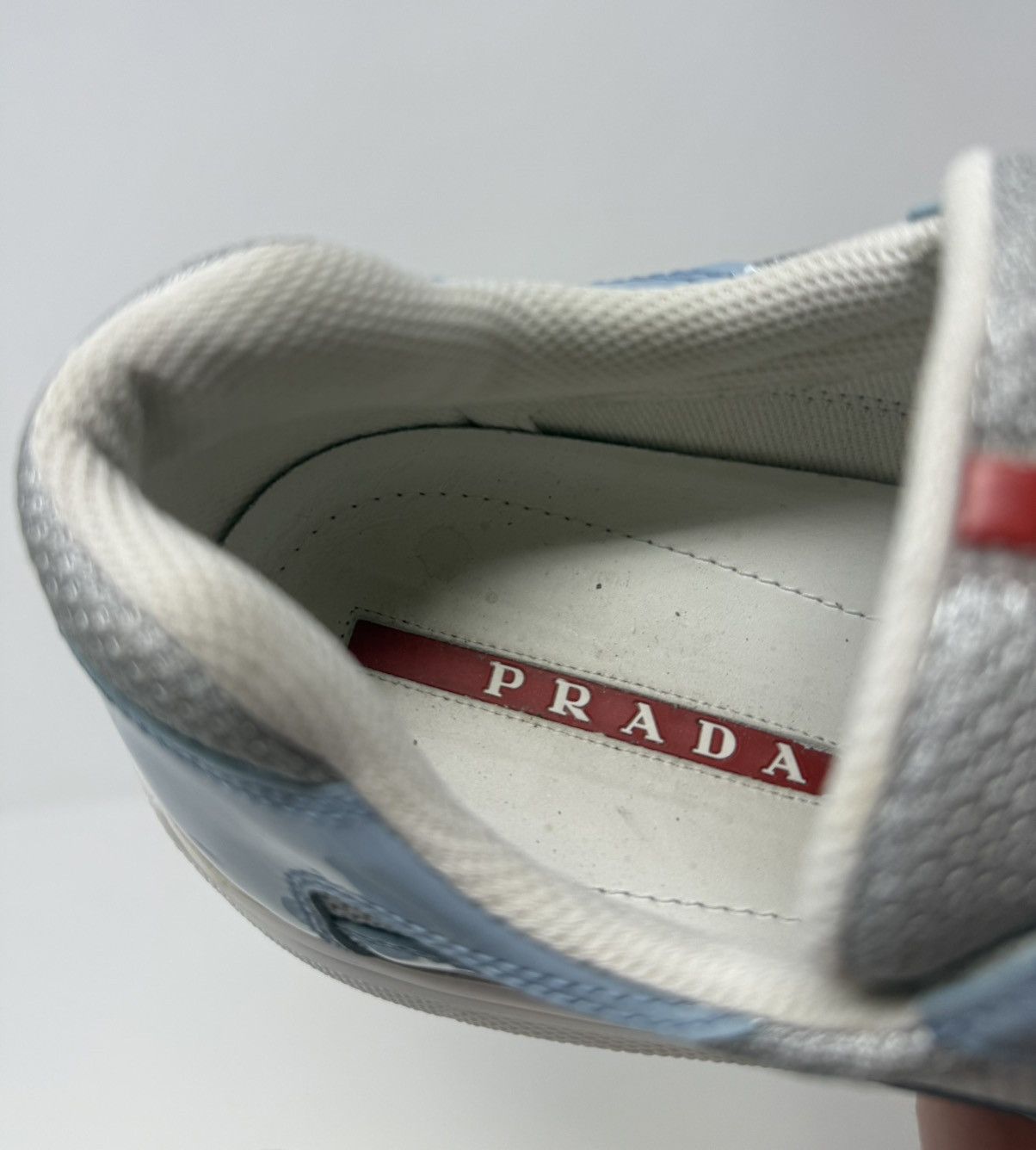 Prada Prada Americas Cup Sneaker Light Blue Size US 11.5 / EU 44-45 - 7 Thumbnail