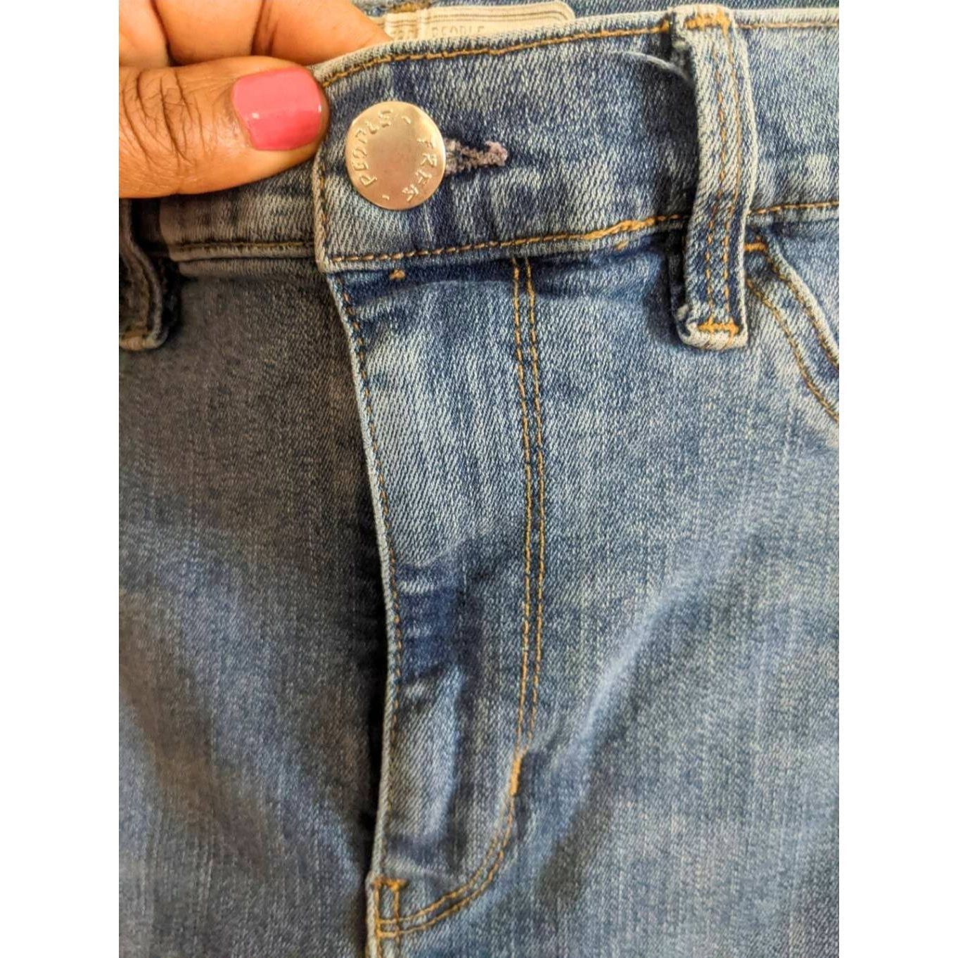 Free People Free People Blue Skinny Jeans Women’s 27 Long Mid Rise Stret Size 27" / US 4 / IT 40 - 5 Thumbnail