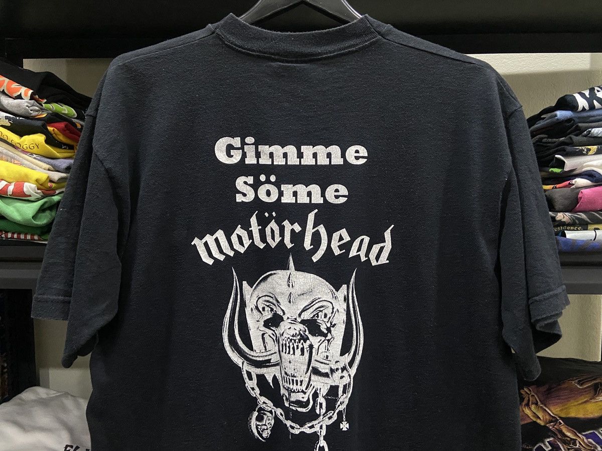 Band Tees × Vintage Vintage 90s Motörhead Band Lemmy Heavy Metal TOUR T-SHIRT Size US L / EU 52-54 / 3 - 10 Thumbnail