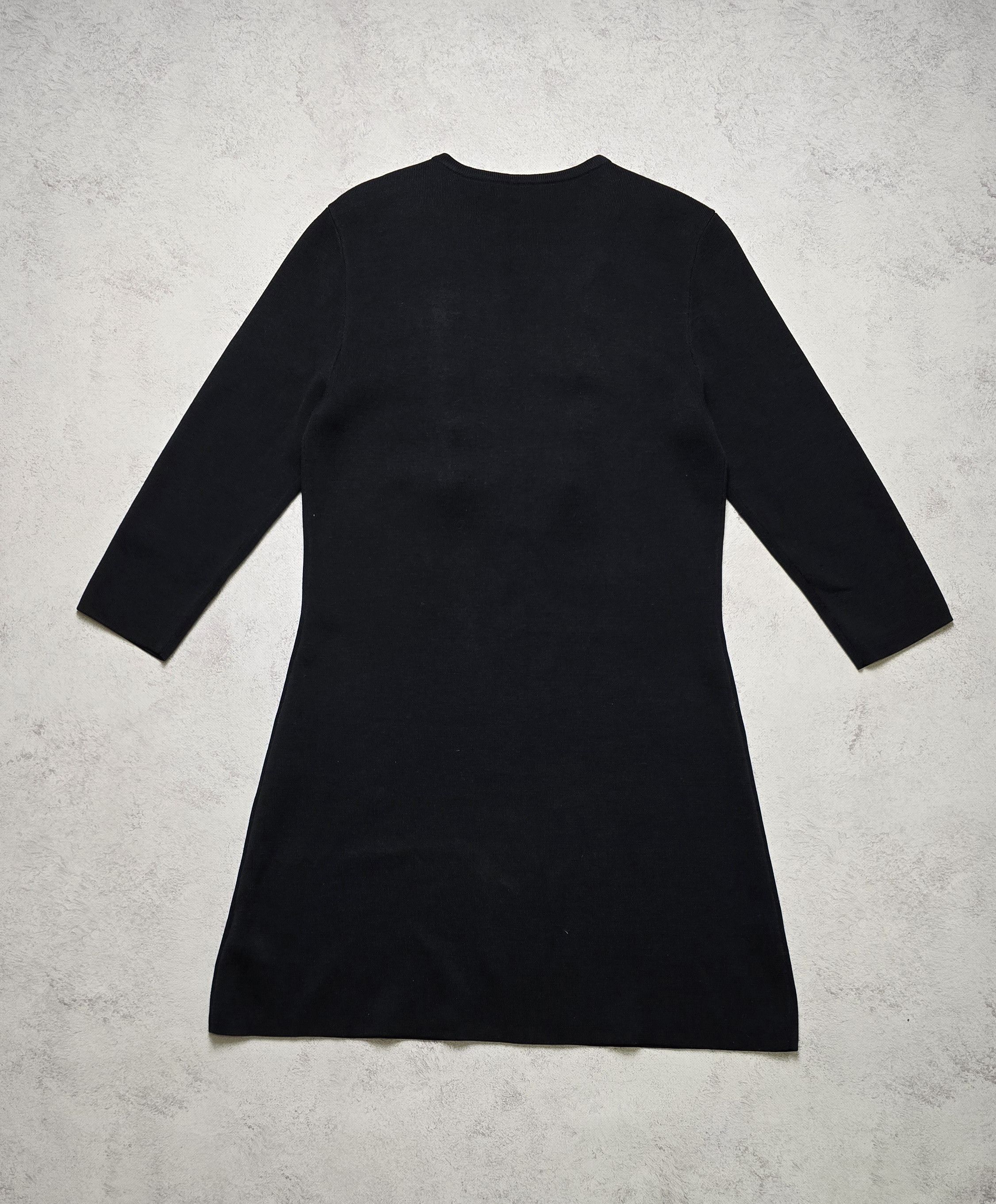 Burberry Burberry England Military Knit Dress Gold Button Silk Blend Size M / US 6-8 / IT 42-44 - 3 Thumbnail
