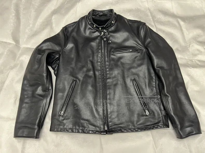 Schott Schott NYC 141 stand-up collar leather clothing Size US XL / EU 56 / 4 - 1 Thumbnail