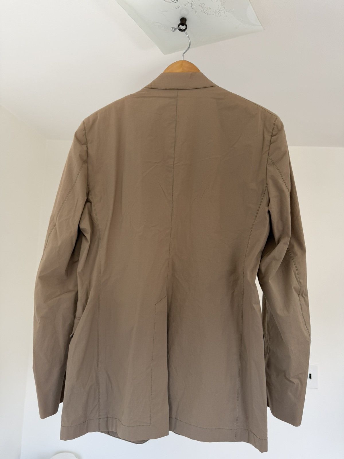 Salvatore Ferragamo Brown Cotton Blazer Size 48R - 5 Thumbnail