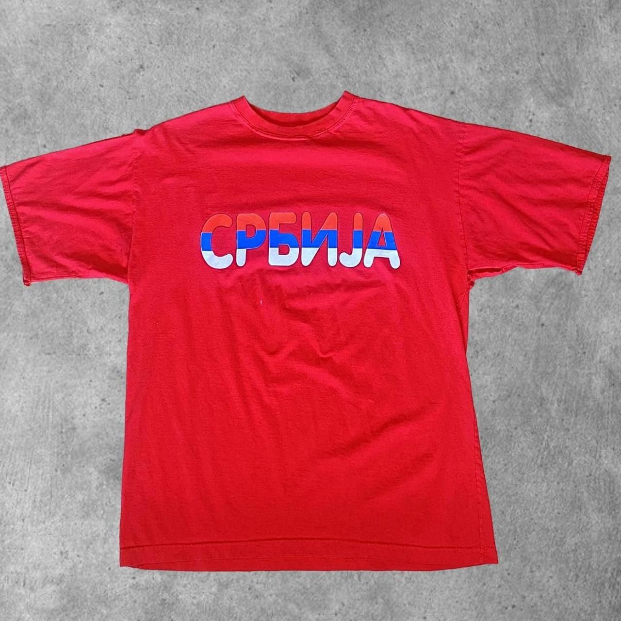 Designer 90s Serbia Tee Size US M / EU 48-50 / 2 - 1 Thumbnail