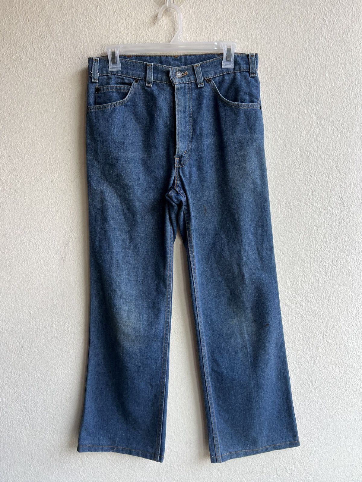 Levi's Vintage 70s Levi’s Movin On Jeans Blue Tab Flare Denim Jeans Size US 30 / EU 46 - 25 Thumbnail