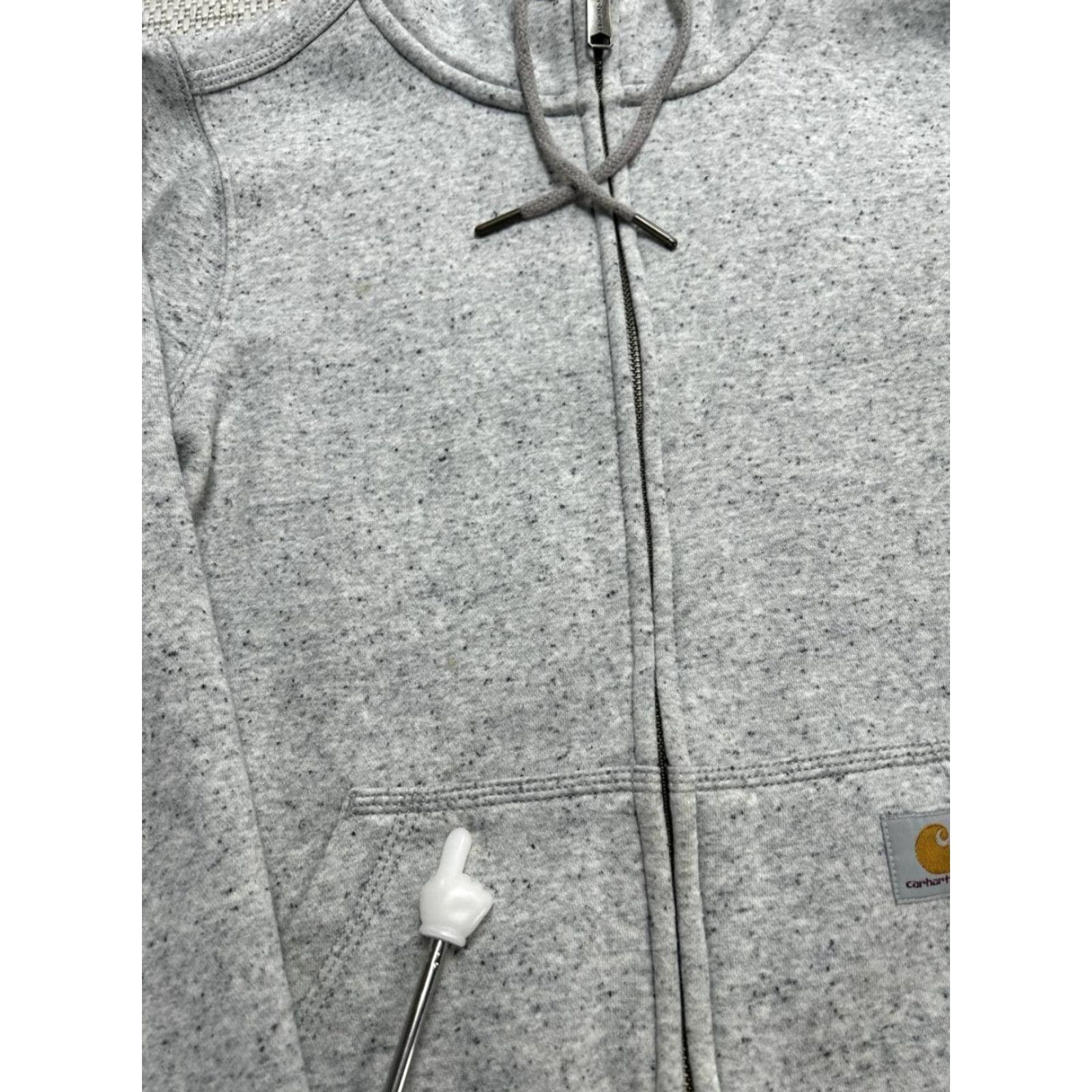 Carhartt Carhartt Clarksburg Full Zip Sweatshirt Womens XS Gray Cotton Hooded Relaxed Fit Size XS / US 0-2 / IT 36-38 - 5 Thumbnail