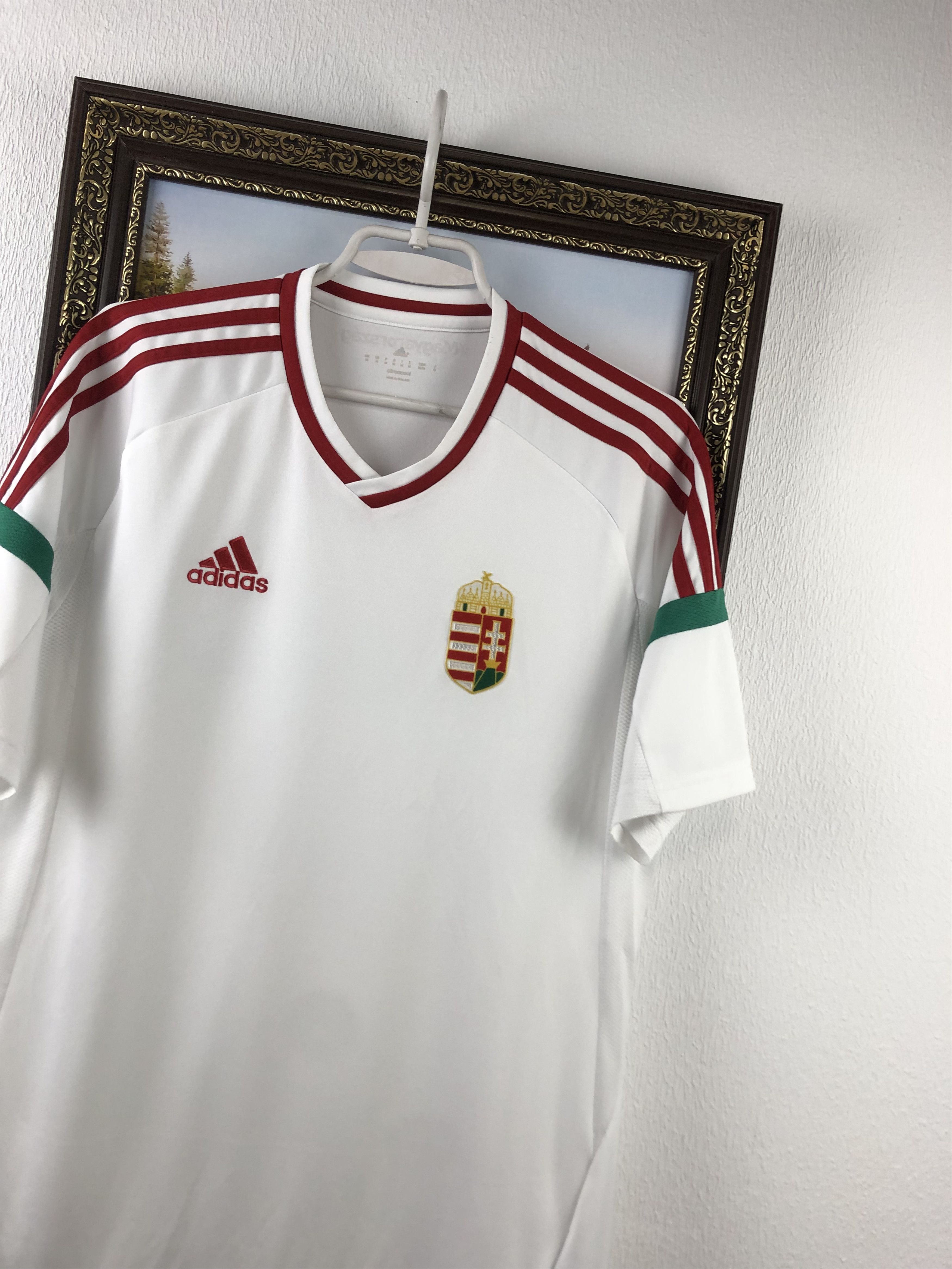 Adidas Hungary football shirt 2016 Soccer Jersey National Team Rare Size US M / EU 48-50 / 2 - 4 Thumbnail