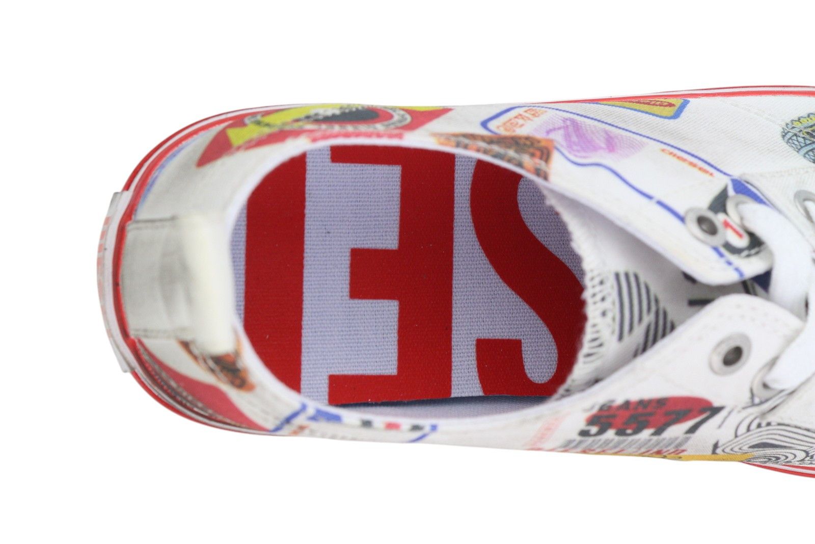 Diesel S-ATHOS LOW EU41 Patterned Low Top Laced Almond Toe 40848 Size US 8.5 / EU 41-42 - 10 Thumbnail