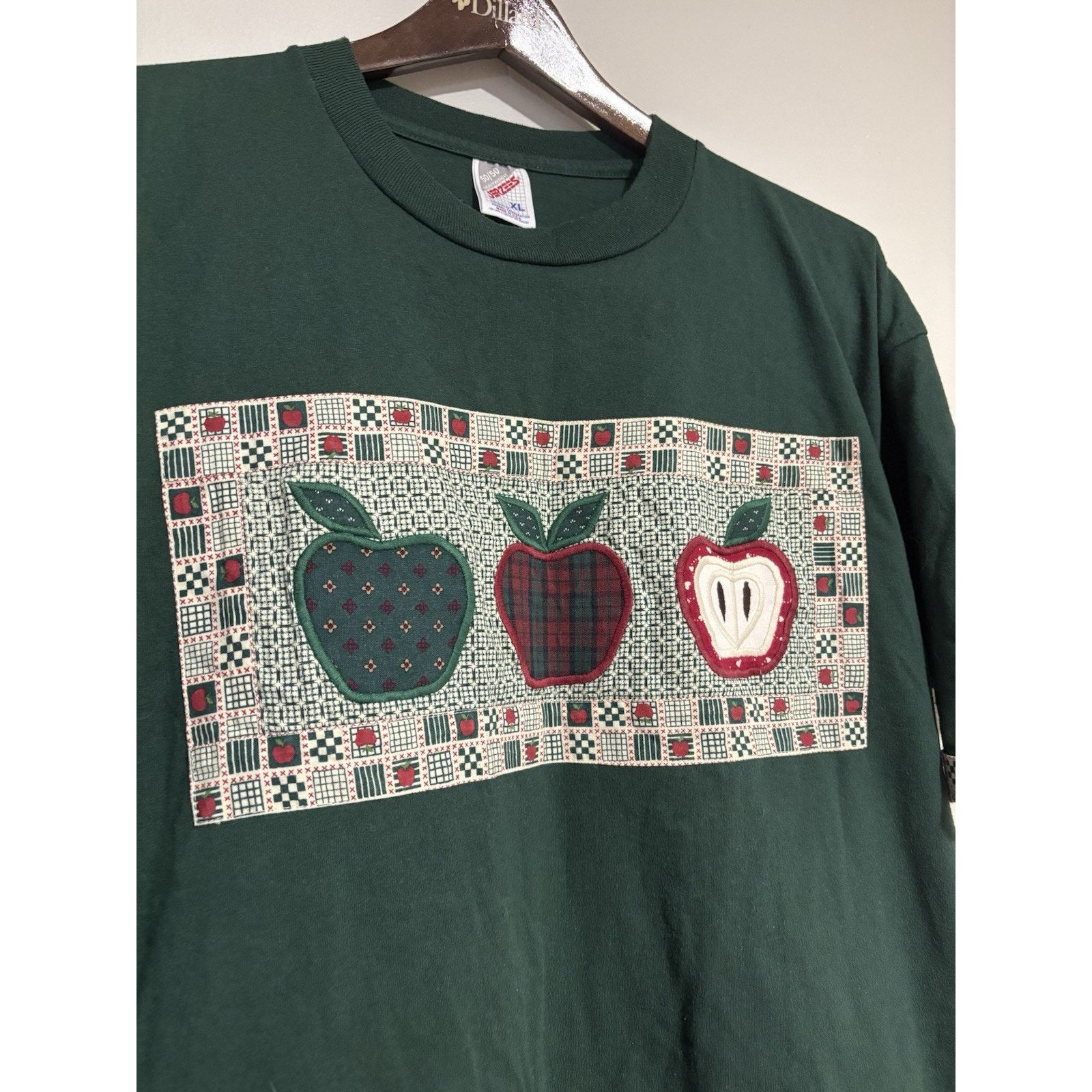 Jerzees Vintage T-Shirt Mens XL JERZEES 50/50 Green S/S Made in USA Size US XL / EU 56 / 4 - 2 Thumbnail