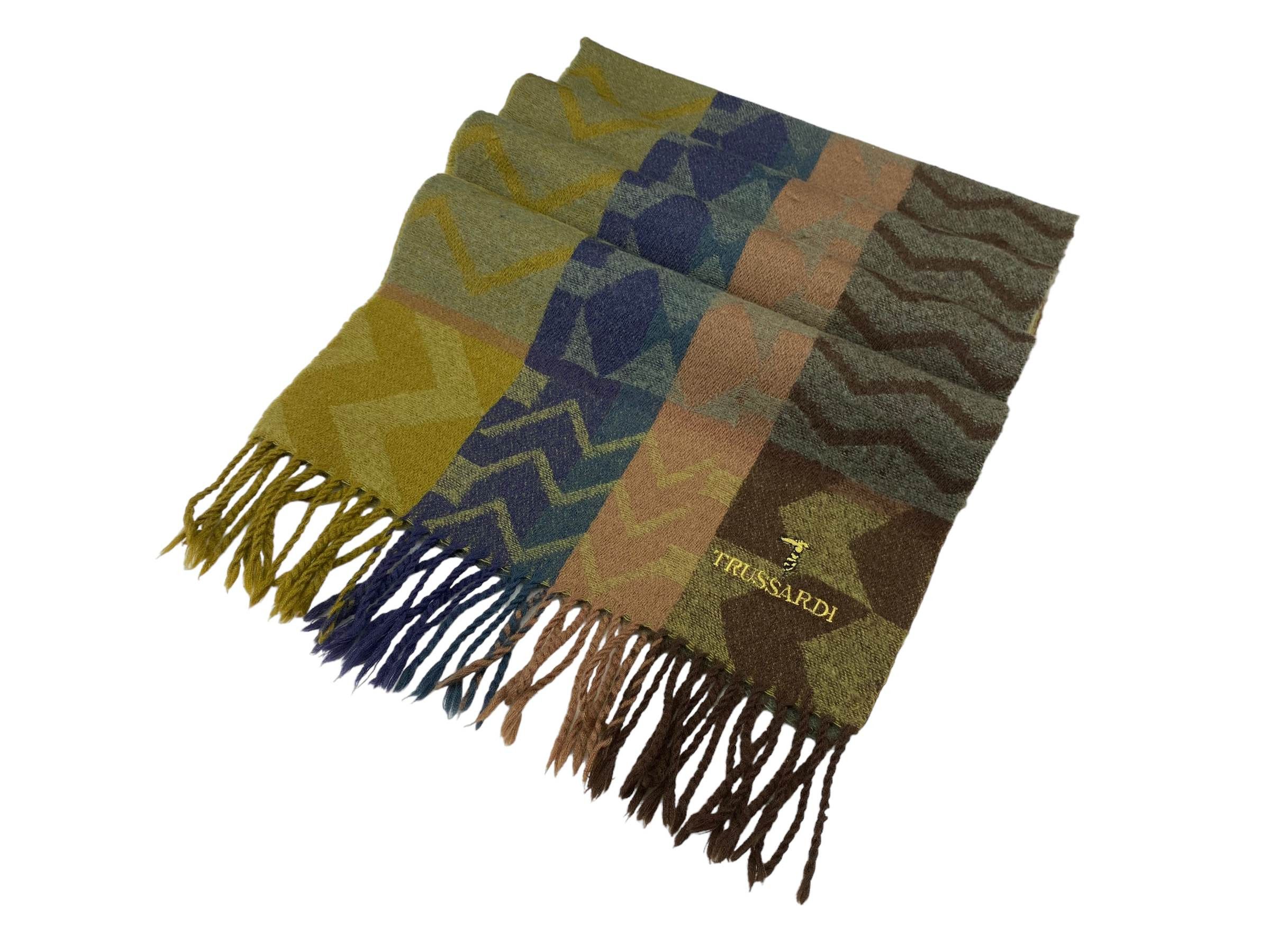Trussardi Vintage Trussardi Wool & Silk Scarf Italian Designer Size ONE SIZE - 7 Thumbnail