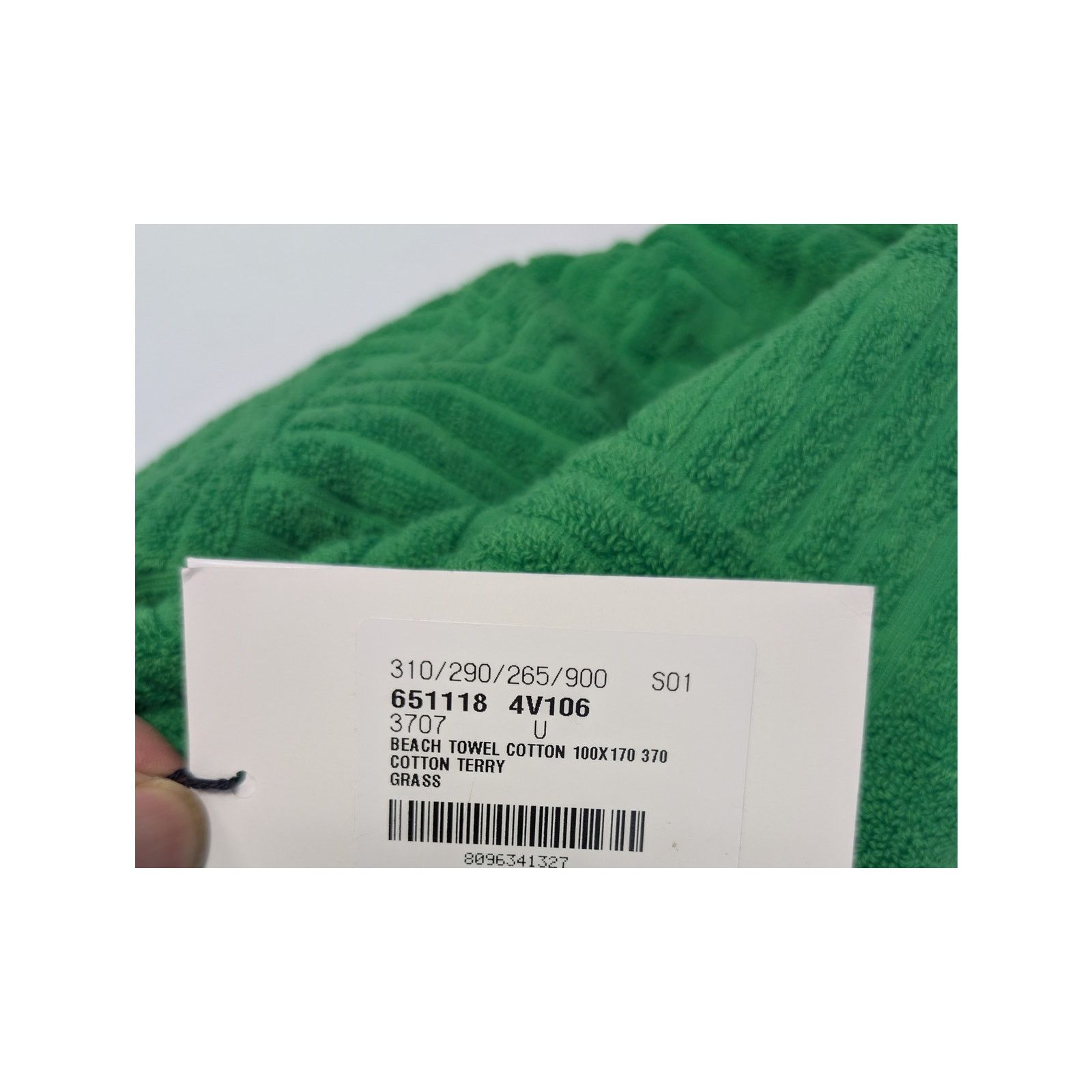 Bottega Veneta o1rshd1 Size: OS / Beach Towel Cotton Terry in Grass Size ONE SIZE - 23 Thumbnail
