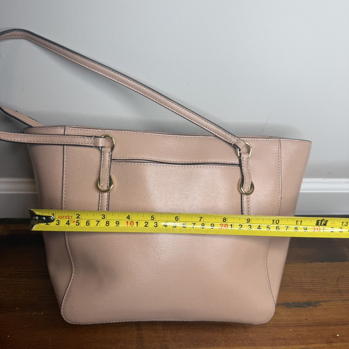 Polo Ralph Lauren Lauren Ralph Lauren Pale Blush Leather Tote with Gold Size ONE SIZE - 7 Thumbnail