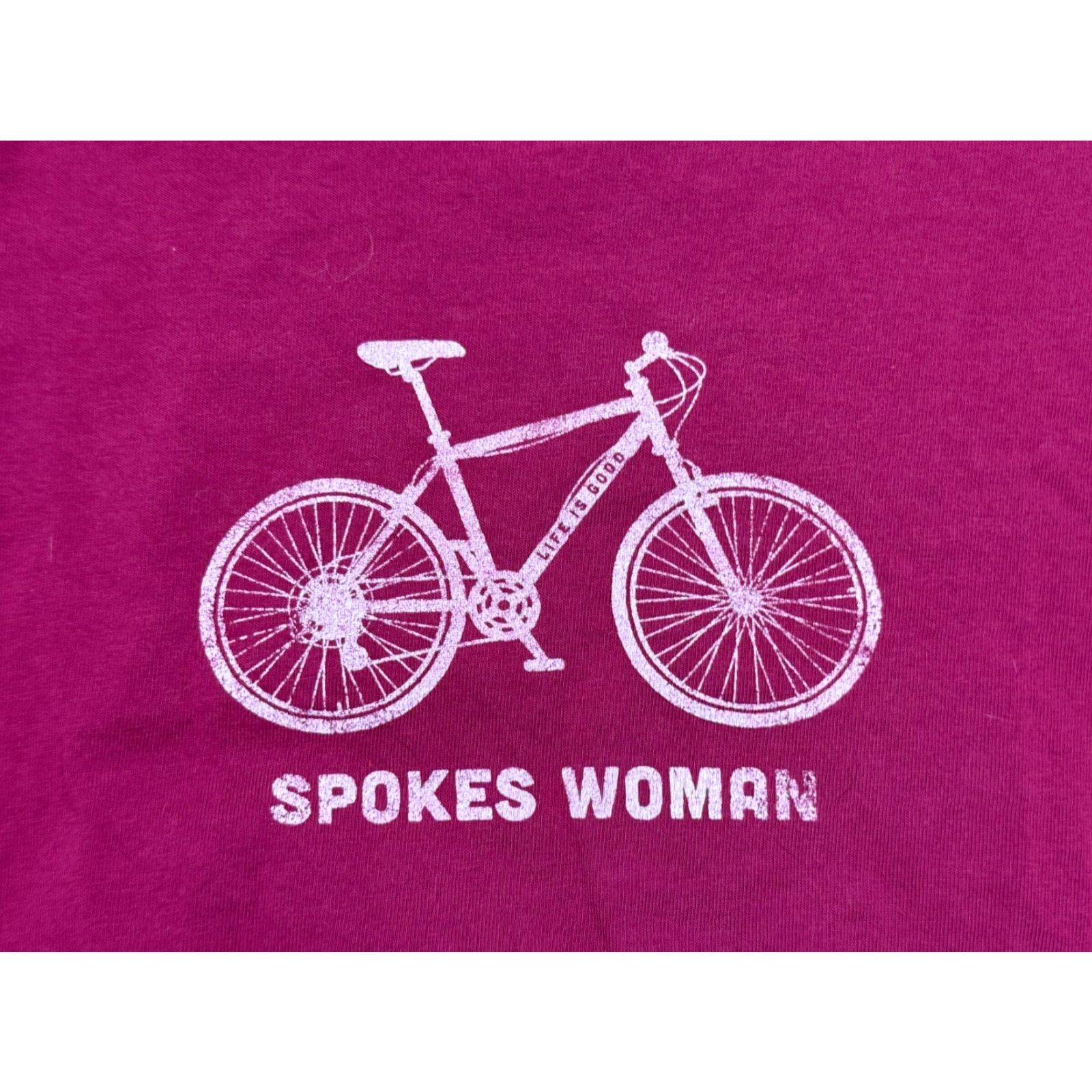 Life is Good Life is Good Shirts Women's Medium Purple Short Sleeve Crew Neck Basic Tees Size M / US 6-8 / IT 42-44 - 5 Thumbnail