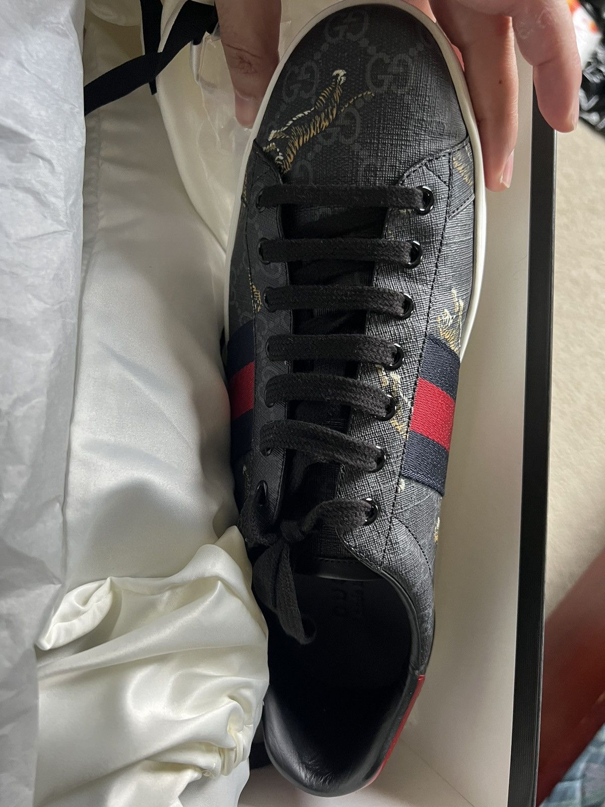 Gucci Gucci Ace Sneaker Tigers Size US 11 / EU 44 - 17 Thumbnail