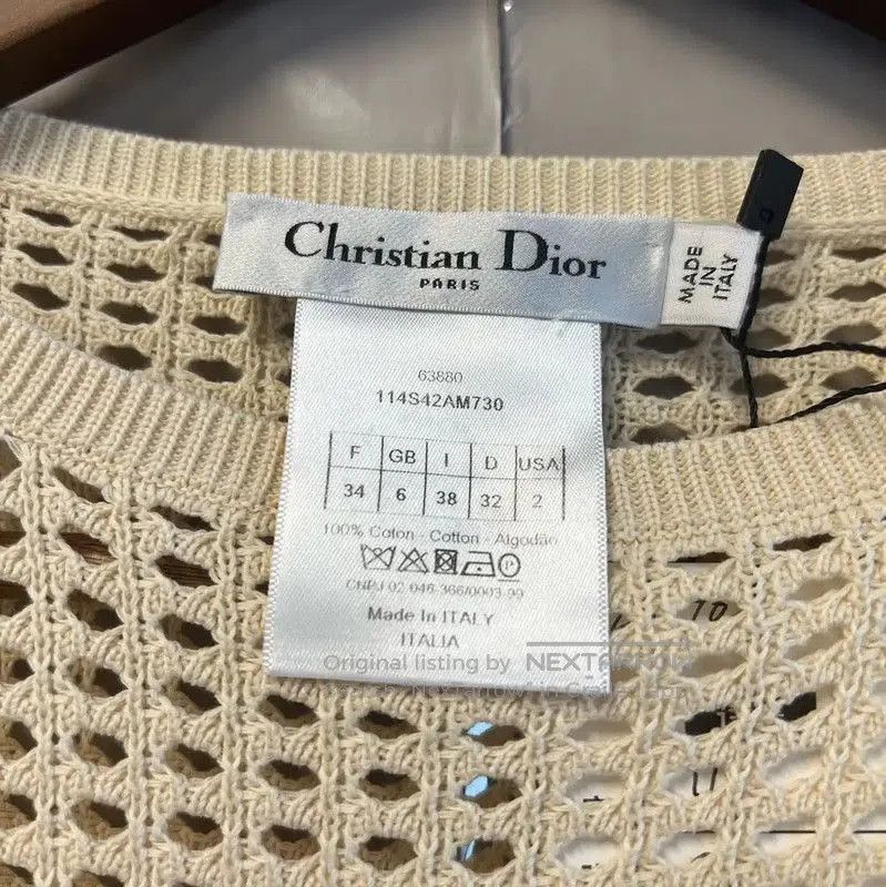 Dior Dior White Cotton T. Size S / US 4 / IT 40 - 4 Thumbnail