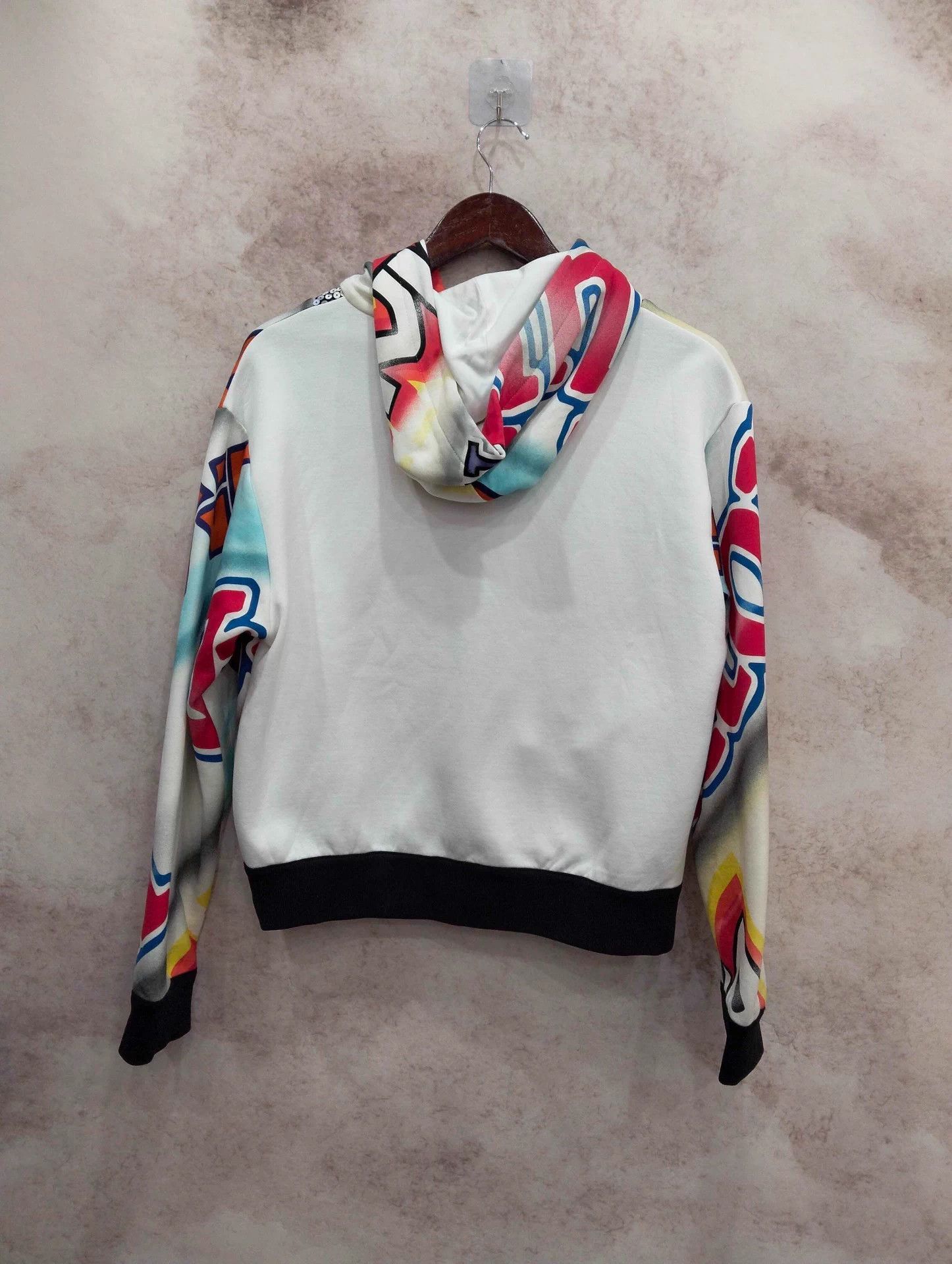 Louis Vuitton LV Graffiti Logo Sequin Hoodie M Size US M / EU 48-50 / 2 - 2 Thumbnail