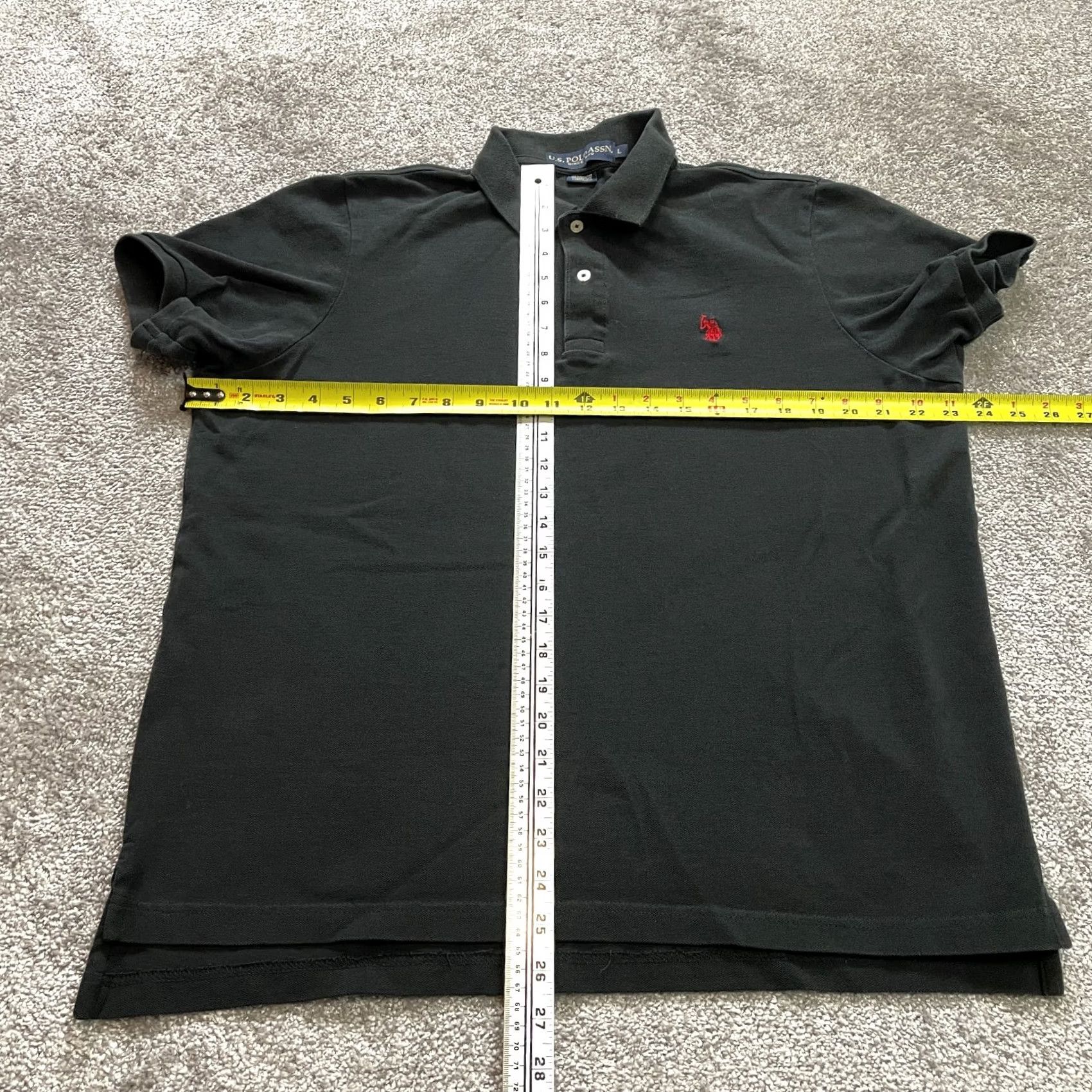 Vintage US Polo Assn. Polo Shirt Mens L Black Knit Short Sleeve Collared Logo Golf Rugby Preppy Pony Logo Shirt Size US L / EU 52-54 / 3 - 4 Thumbnail