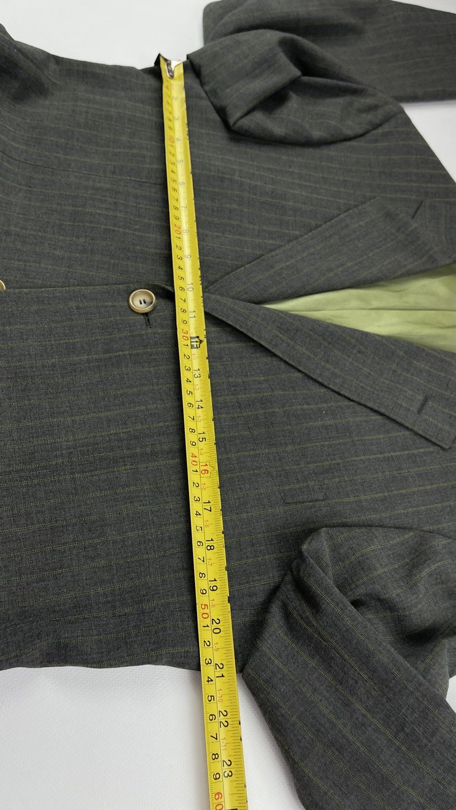 Designer × Pal Zileri Pal Zileri Stripped Single Breasted 3 Btn Suit Size 40R - 12 Thumbnail