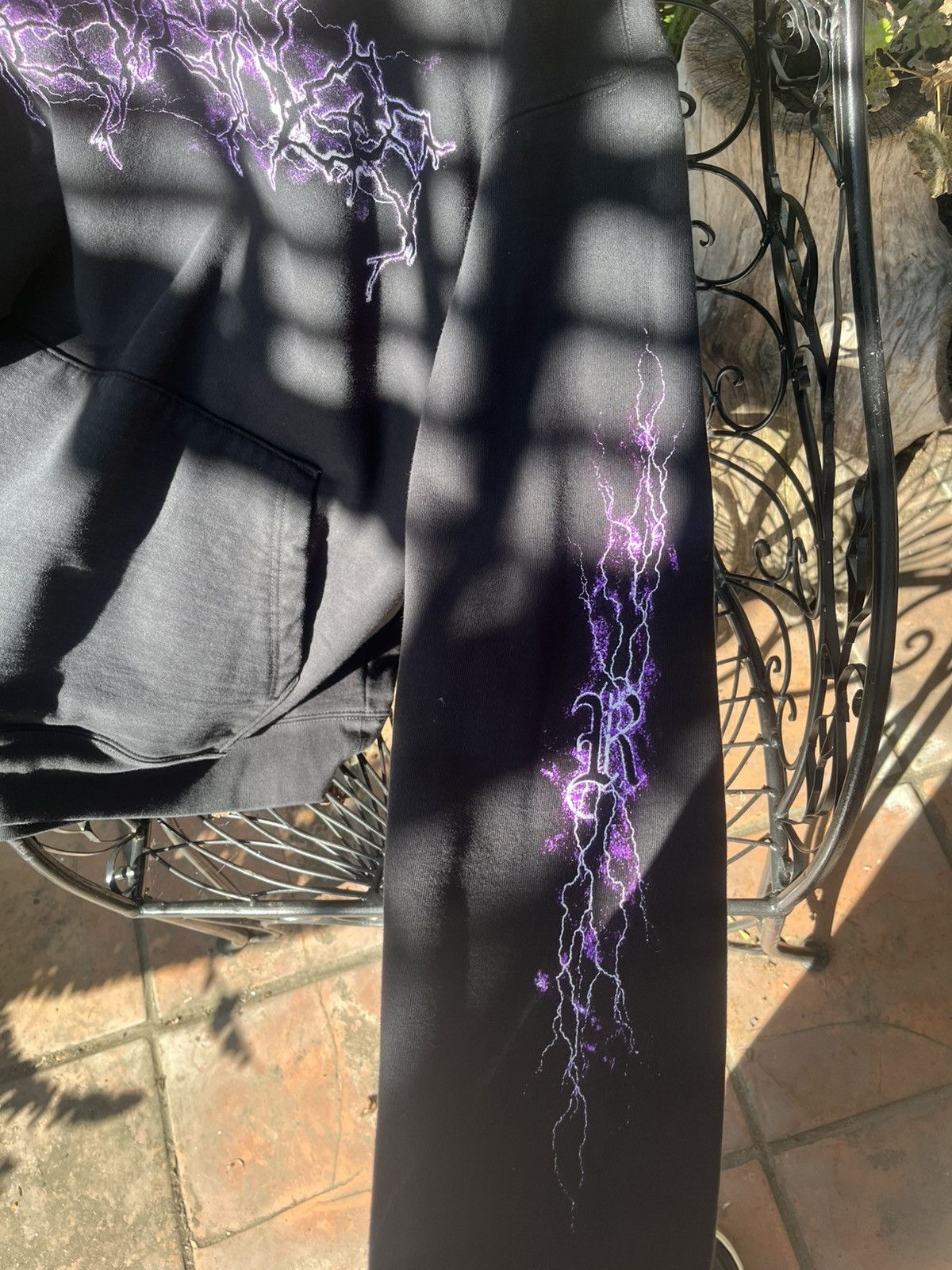 Revenge Revenge Purple Lightning Anarchy Hoodie Size US XL / EU 56 / 4 - 5 Thumbnail