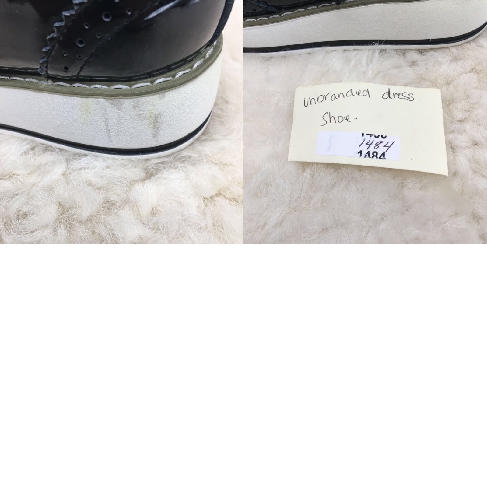 Vintage Women’s Black Patent Wingtip Oxford Shoes Casual Workwear Travel US 9.5 EU 41 Size XS / US 0-2 / IT 36-38 - 8 Thumbnail