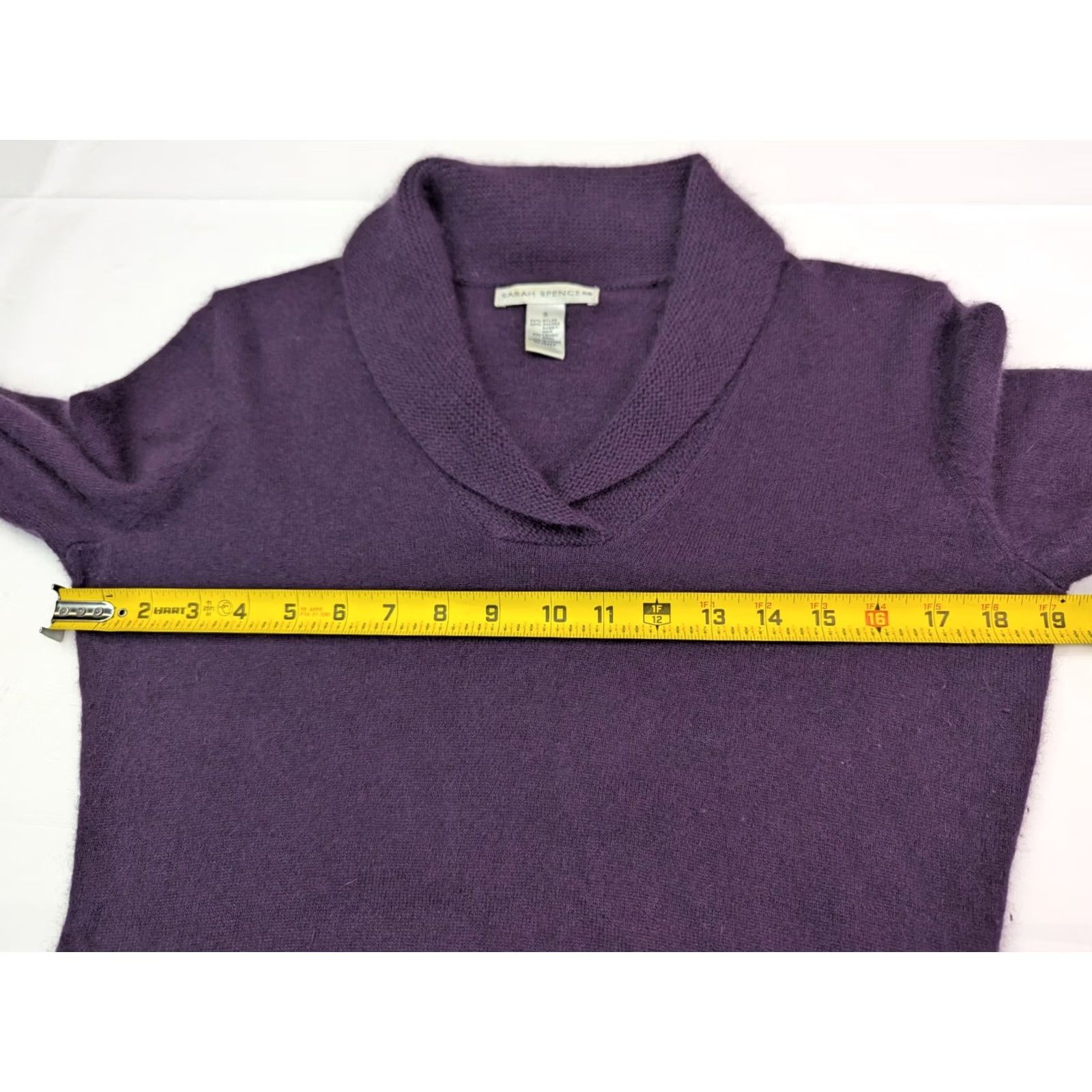 Vintage VINTAGE Sarah Spencer Angora Wool Blend Cardigan Sweater, Women S, Purple, 90s Holiday, Long Sleeve, Button, Knit, Casual Womens Size S / US 4 / IT 40 - 5 Thumbnail