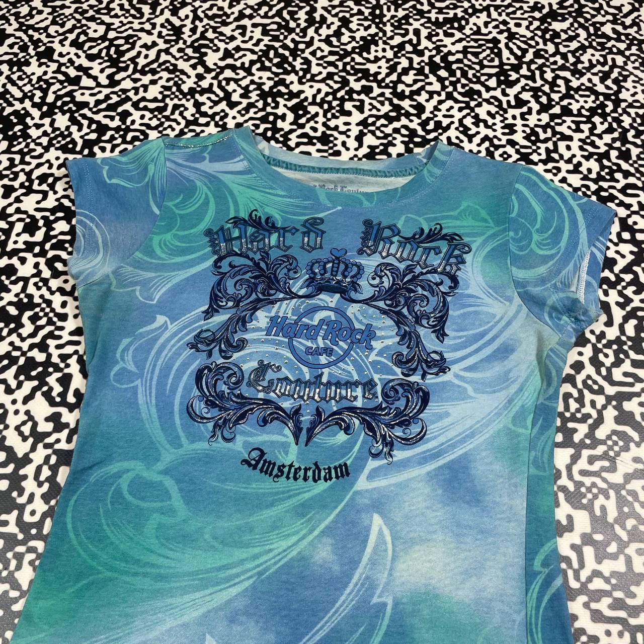 Hard Rock Cafe Vintage Y2K Hard Rock Cafe Affliction Style Amsterdam Tshirt Size S / US 4 / IT 40 - 4 Thumbnail