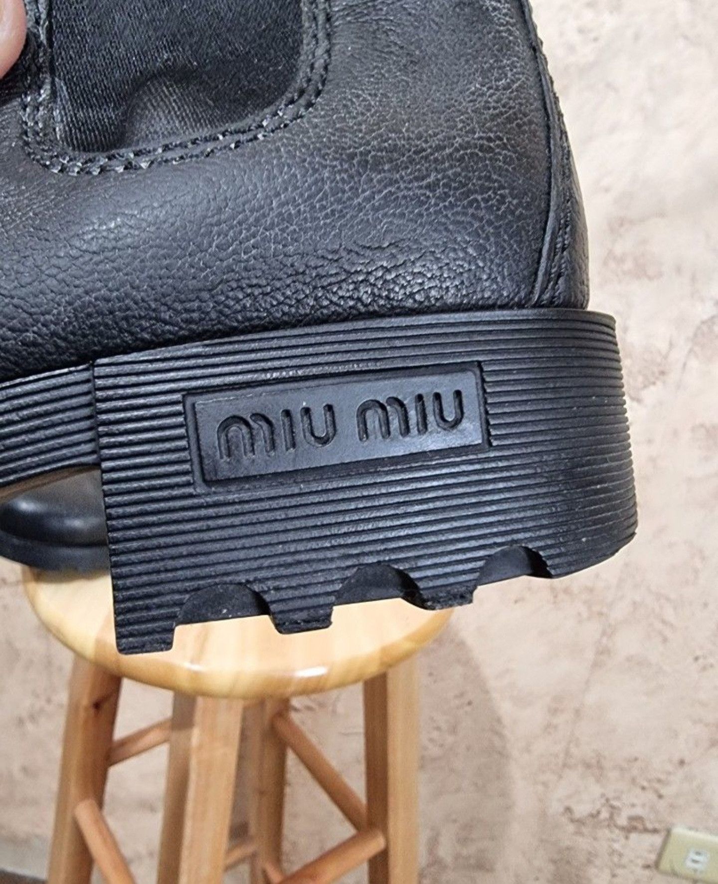 Miu Miu Miu Miu Leather Boots Size US 6.5 / IT 36.5 - 4 Thumbnail