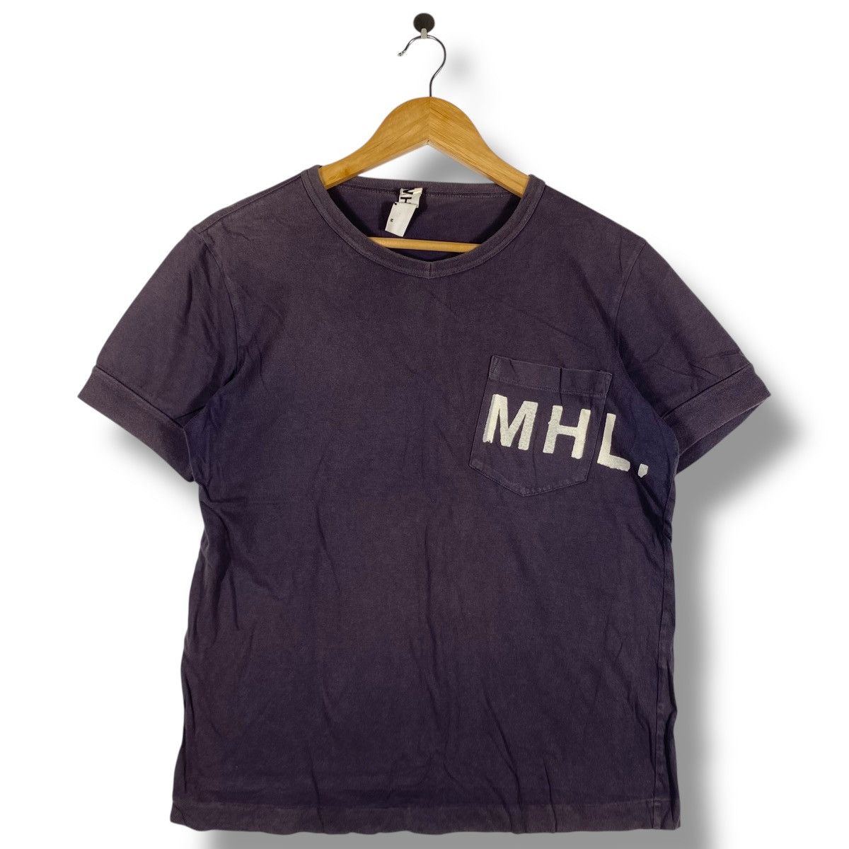 Margaret Howell British Designer MARGARET HOWELL MHLSunfaded PocketTee Shirt Size US M / EU 48-50 / 2 - 1 Thumbnail