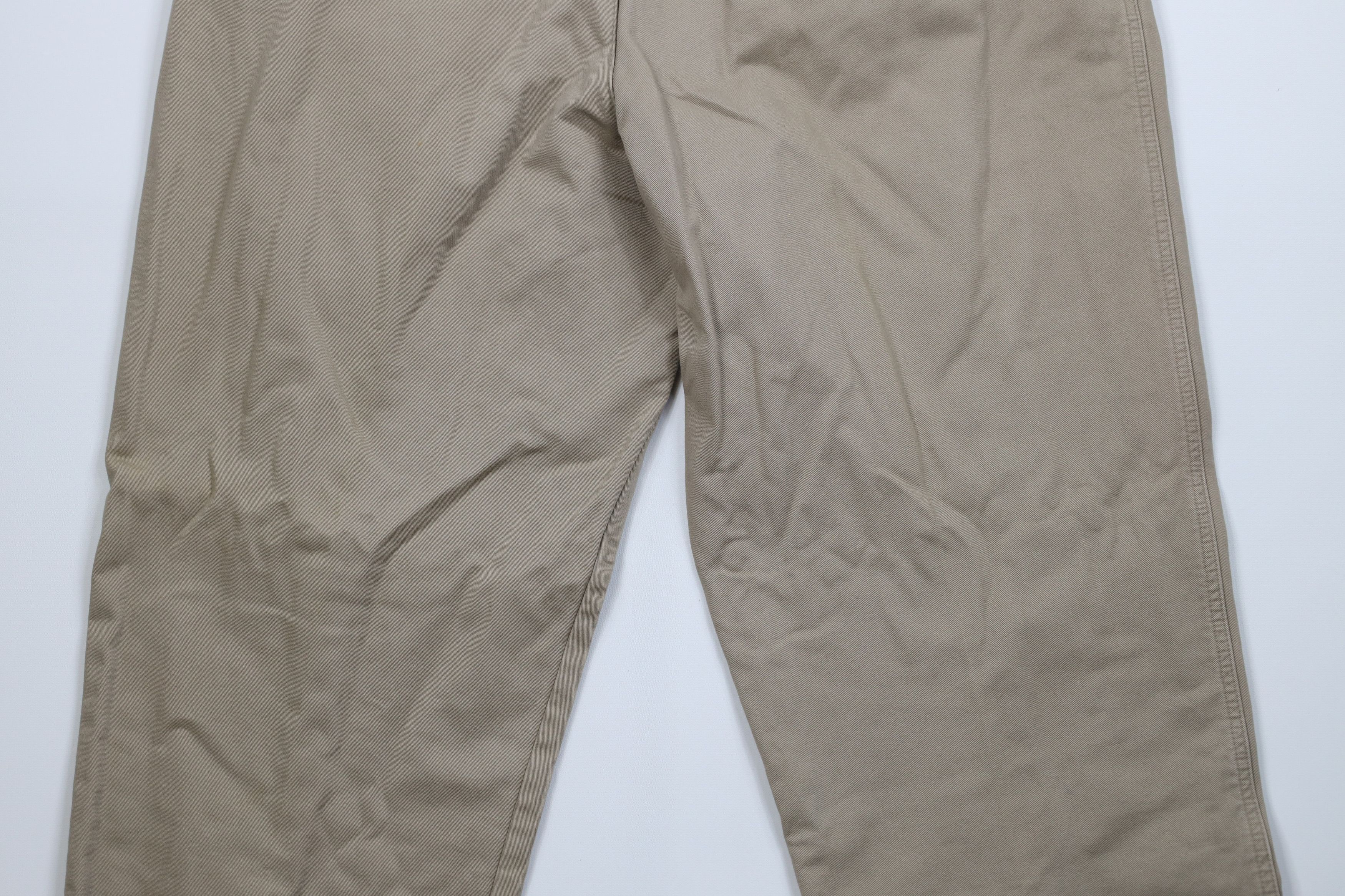 L.L. Bean Vintage 90s LL Bean Flannel Lined Wide Leg Chino Pants USA Size US 38 / EU 54 - 13 Thumbnail