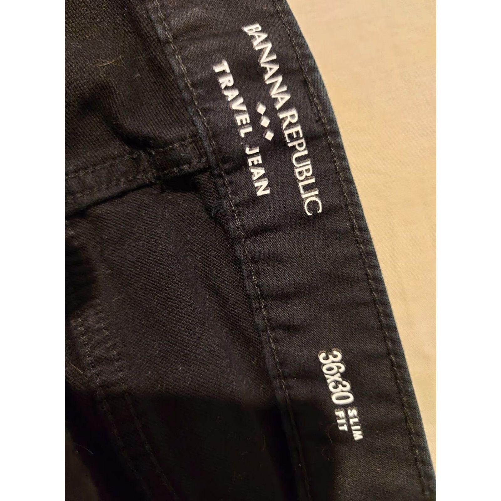 Banana Republic Banana Republic Jeans Slim Straight 36x30 36x29 Black Men 5-Pocket Denim Cotton Zip Button Pants Vintage No Size US 36 / EU 52 - 3 Thumbnail