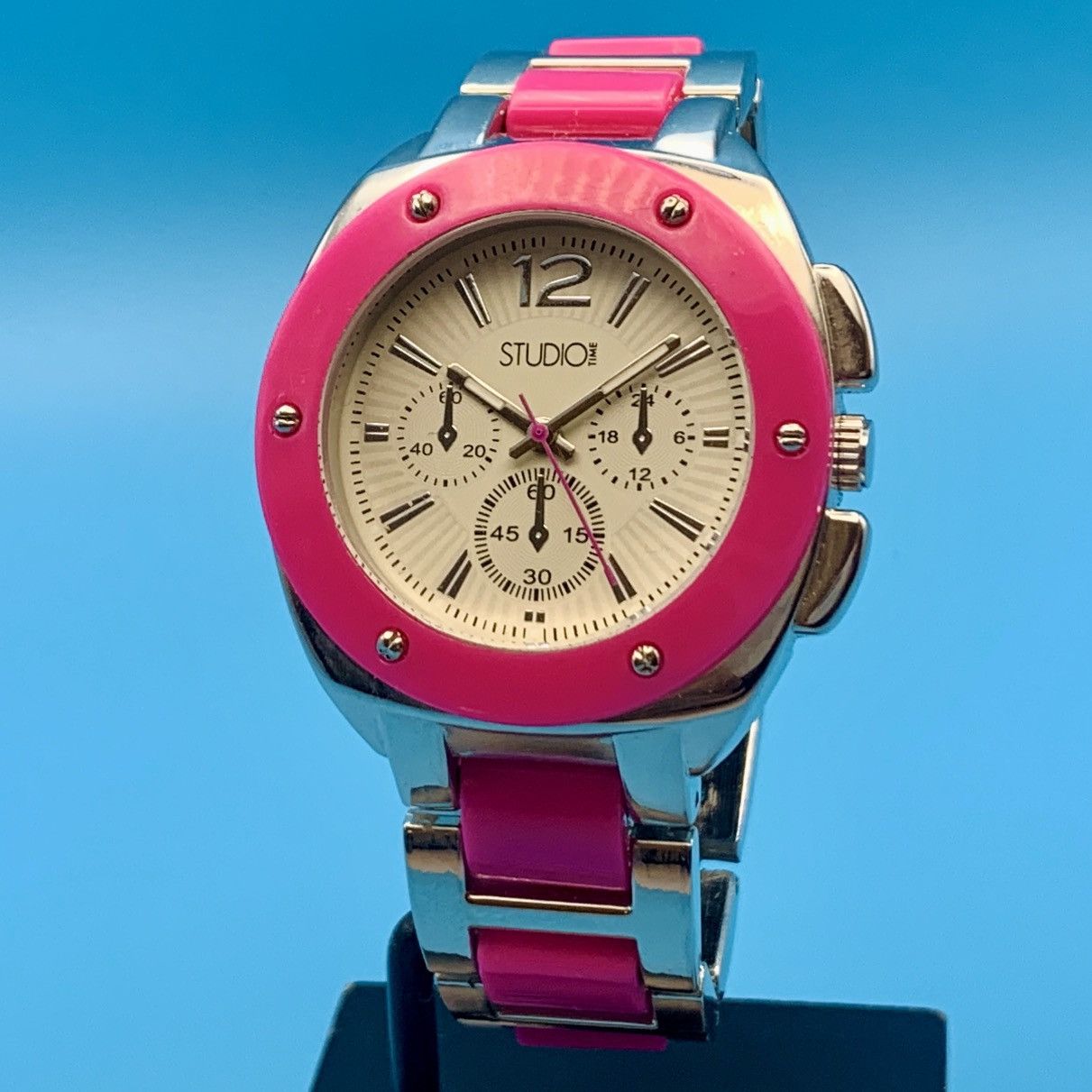 Other STUDIO TIME STD3245T Women’s Wristwatch Works New Batt Size ONE SIZE - 1 Thumbnail