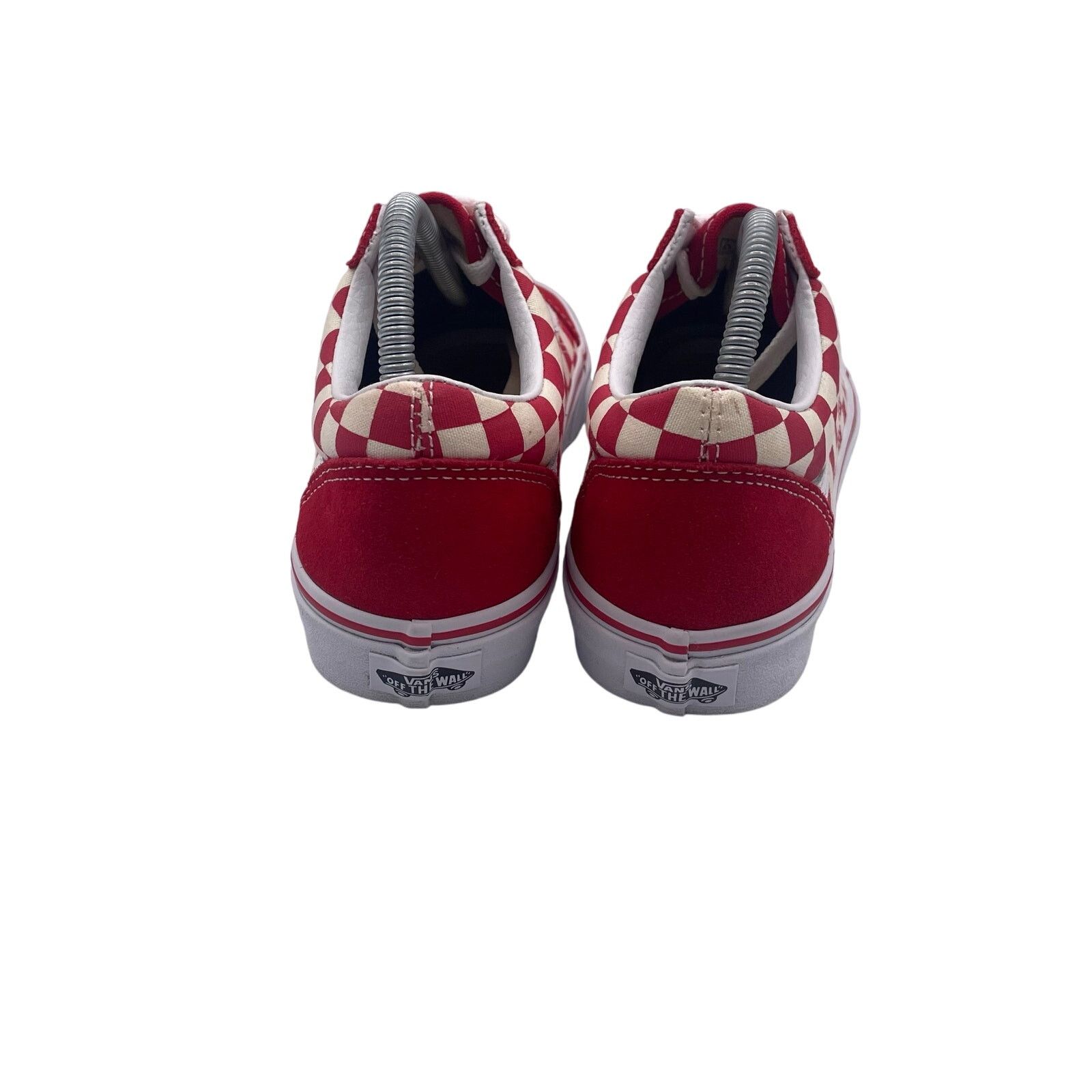Vans VANS Old Skool Low Checkerboard Lace Racing Red White 7.5 9 Size US 7.5 / EU 40-41 - 4 Thumbnail
