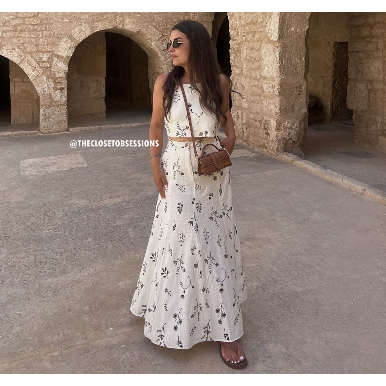Zara ZARA BLOGGER FAVE! Co-Ord Set Tied Crop Top + Maxi Skirt NWT Size L / US 10 / IT 46 - 17 Thumbnail