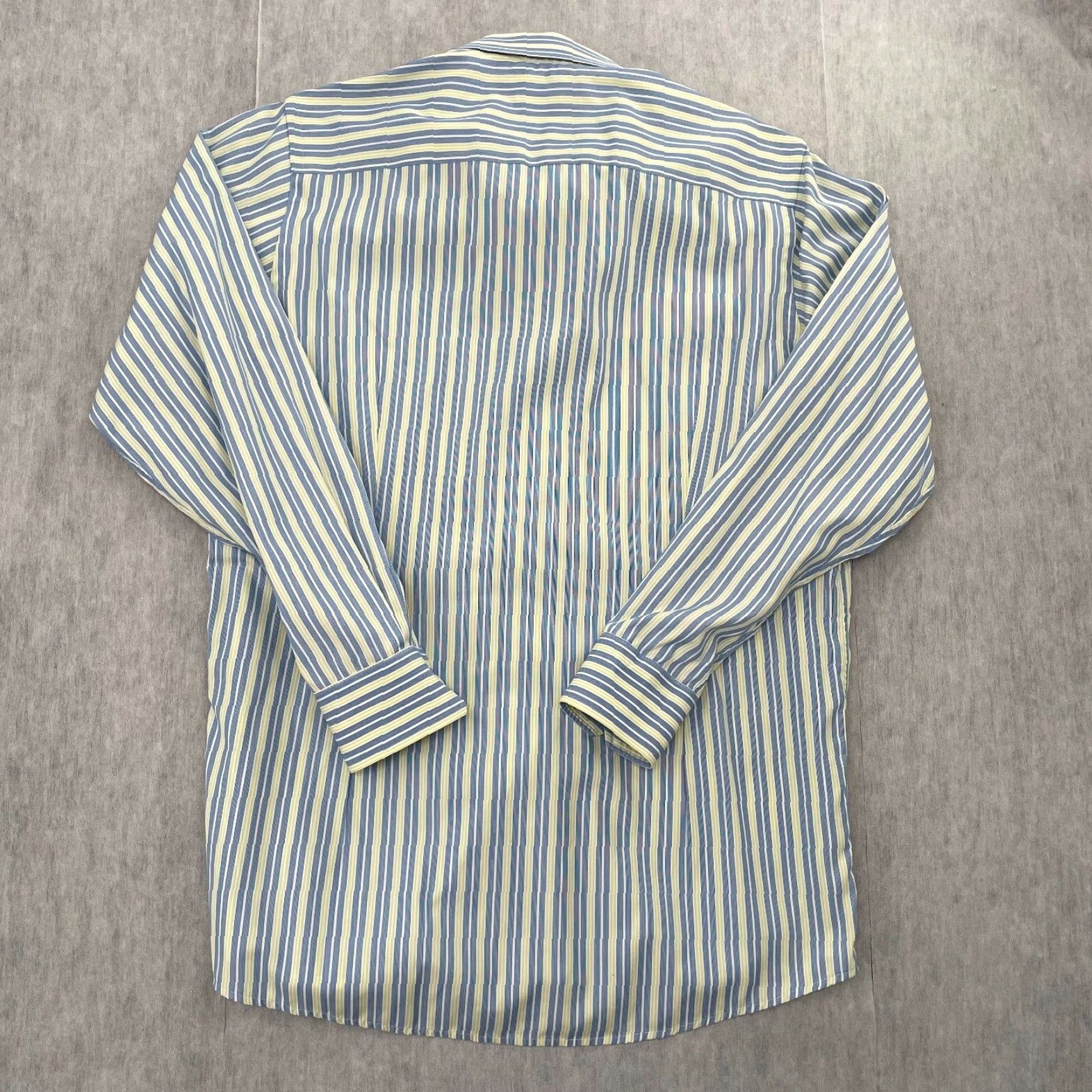 Eton VINTAGE Eton Dress Shirt Men 16.5 Blue Stripe Long Sleeve Button Up Business Casual Formal Size US L / EU 52-54 / 3 - 2 Thumbnail