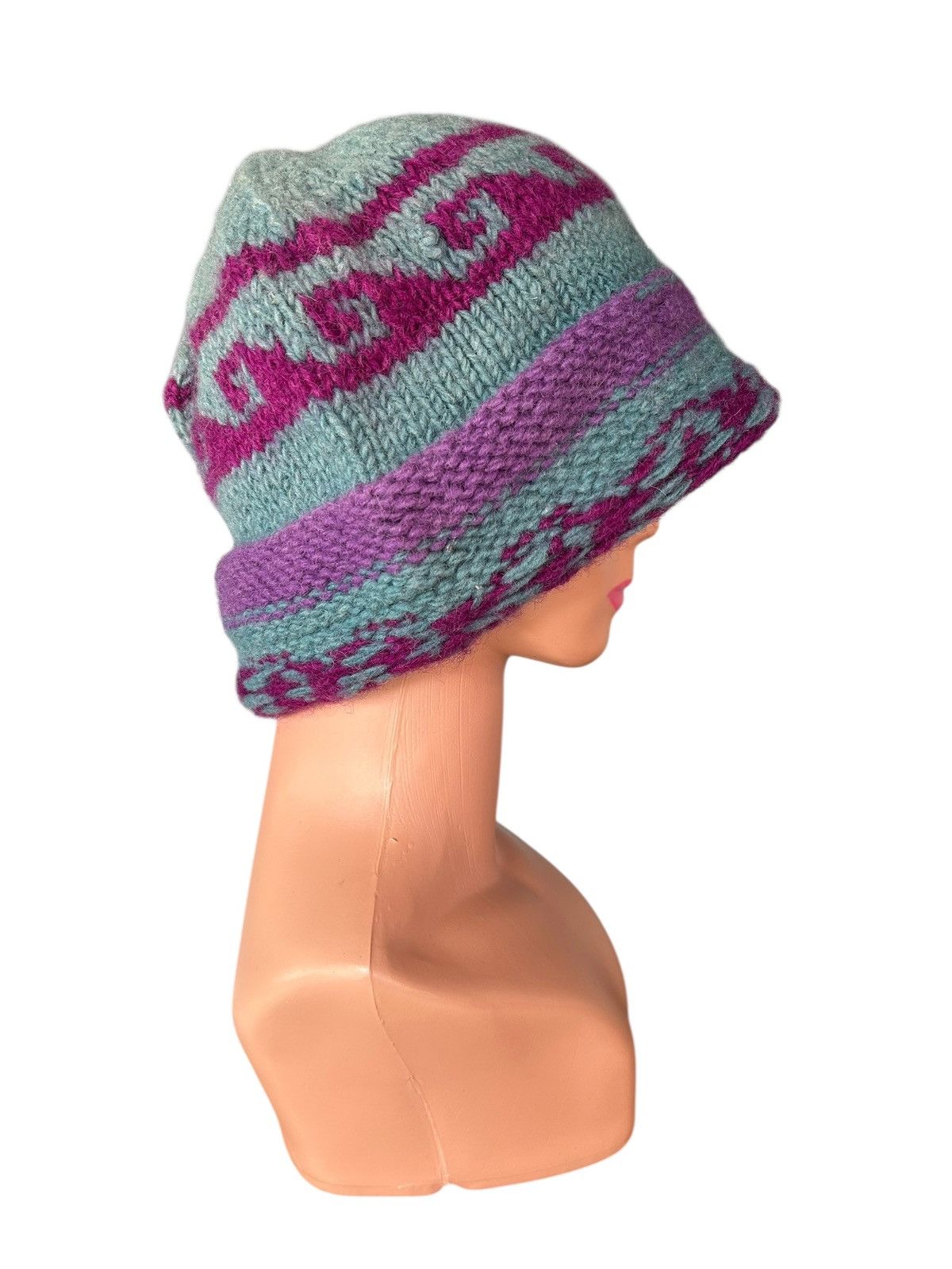 Kapital Crochet Knitted Handmade big Beanie Hats Size ONE SIZE - 3 Thumbnail