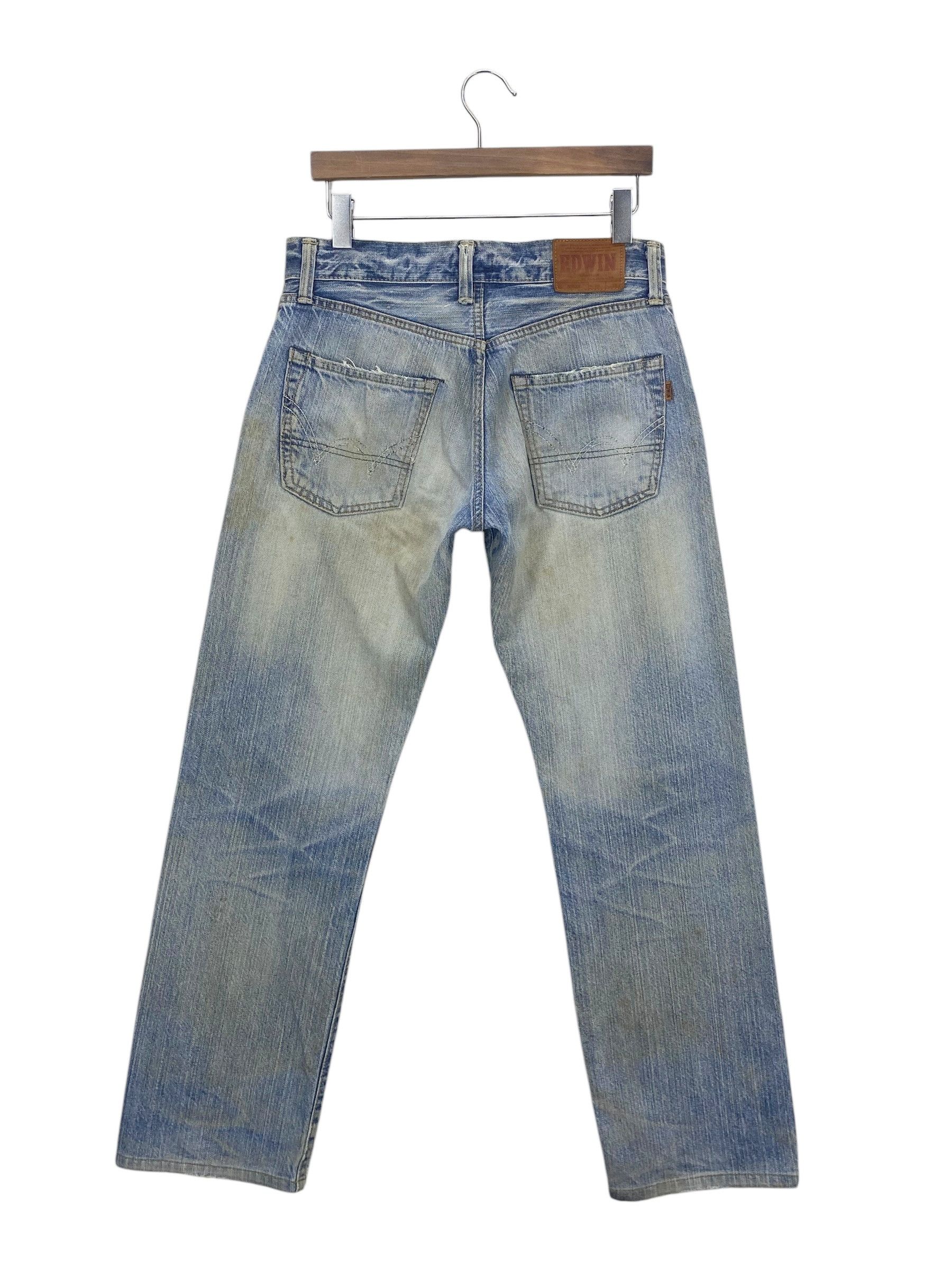 Edwin × Vintage Edwin Selvedge Denim Japanese Distressed Pants Japan Made Size US 30 / EU 46 - 3 Thumbnail