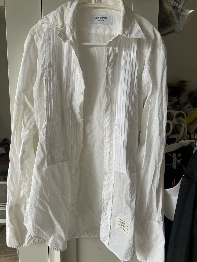 Thom Browne Thom Browne size0 Thin long-sleeved white shirt Size US XS / EU 42 / 0 - 1 Thumbnail