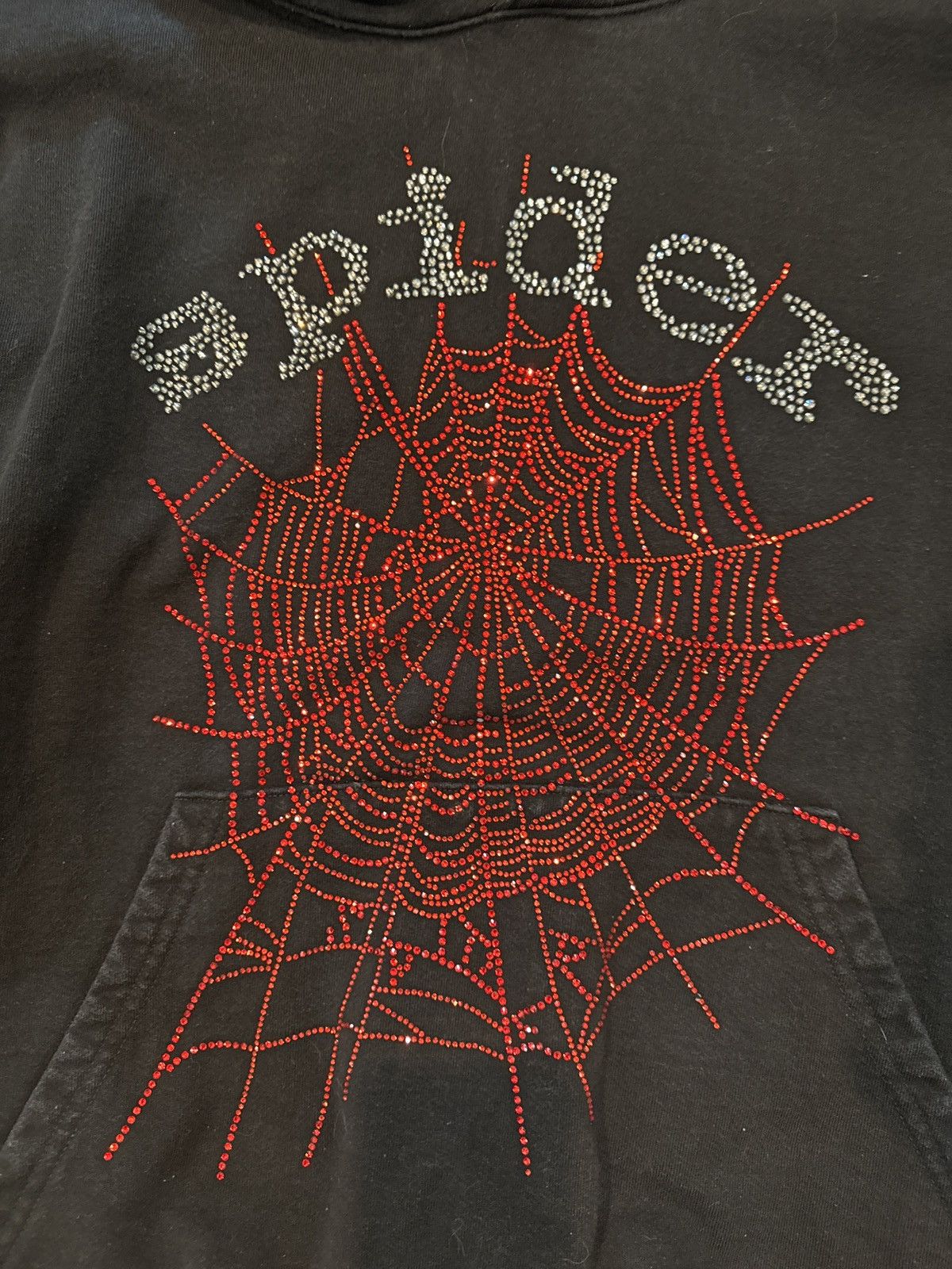 Sp5der Black Spider Rhinestone Hoodie XL Size US XL / EU 56 / 4 - 2 Thumbnail
