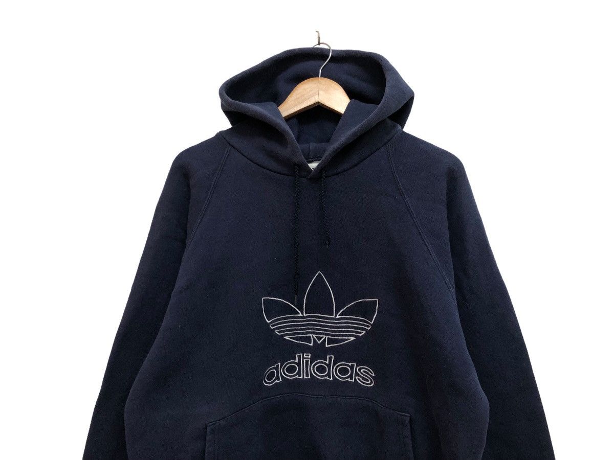 Adidas DOPE 🔥 90s EMBROIDERED OG TREFOIL BIG LOGO BAGGY HOODIE Size US M / EU 48-50 / 2 - 3 Thumbnail